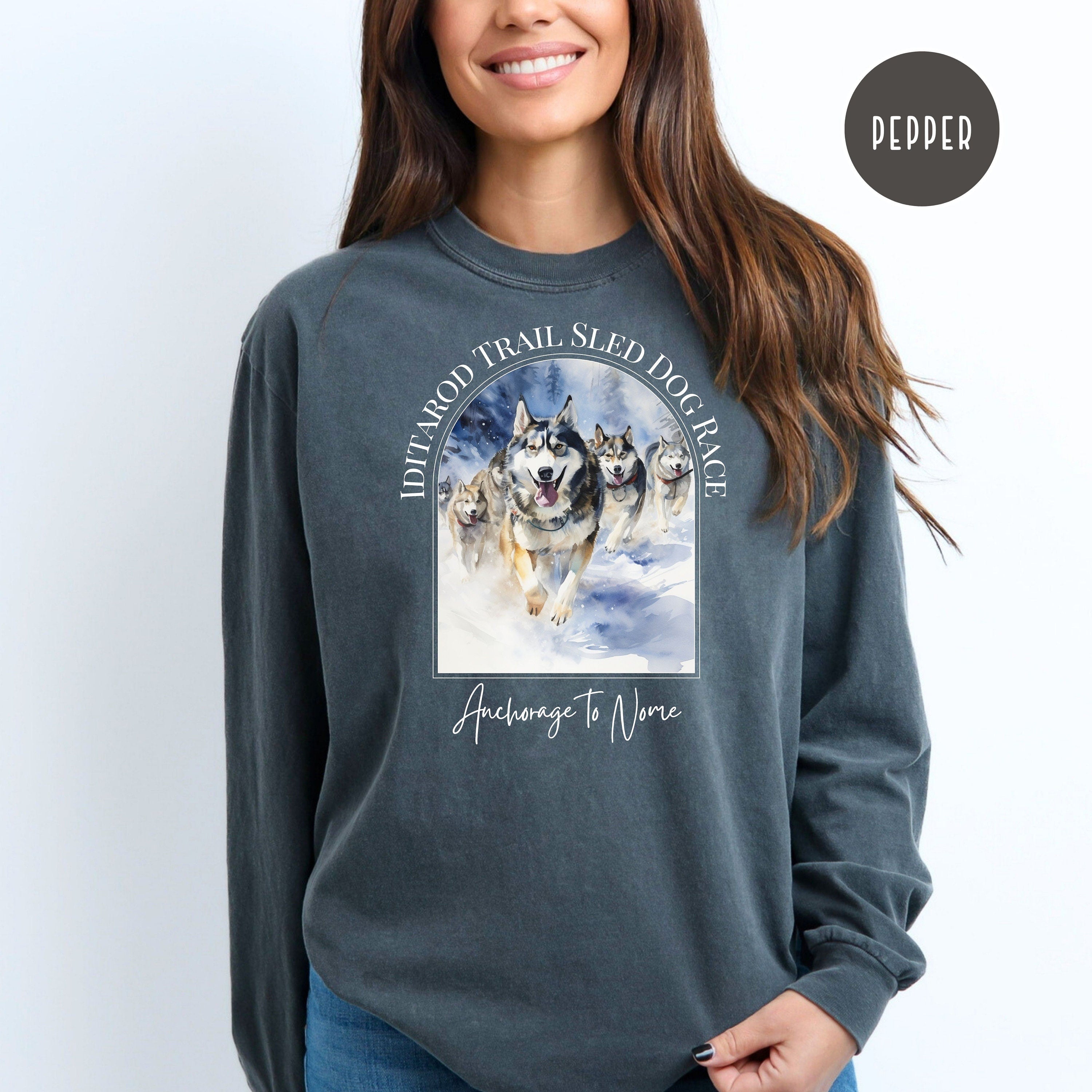 Iditarod Dog Race Comfort Colors® Long Sleeve Tee