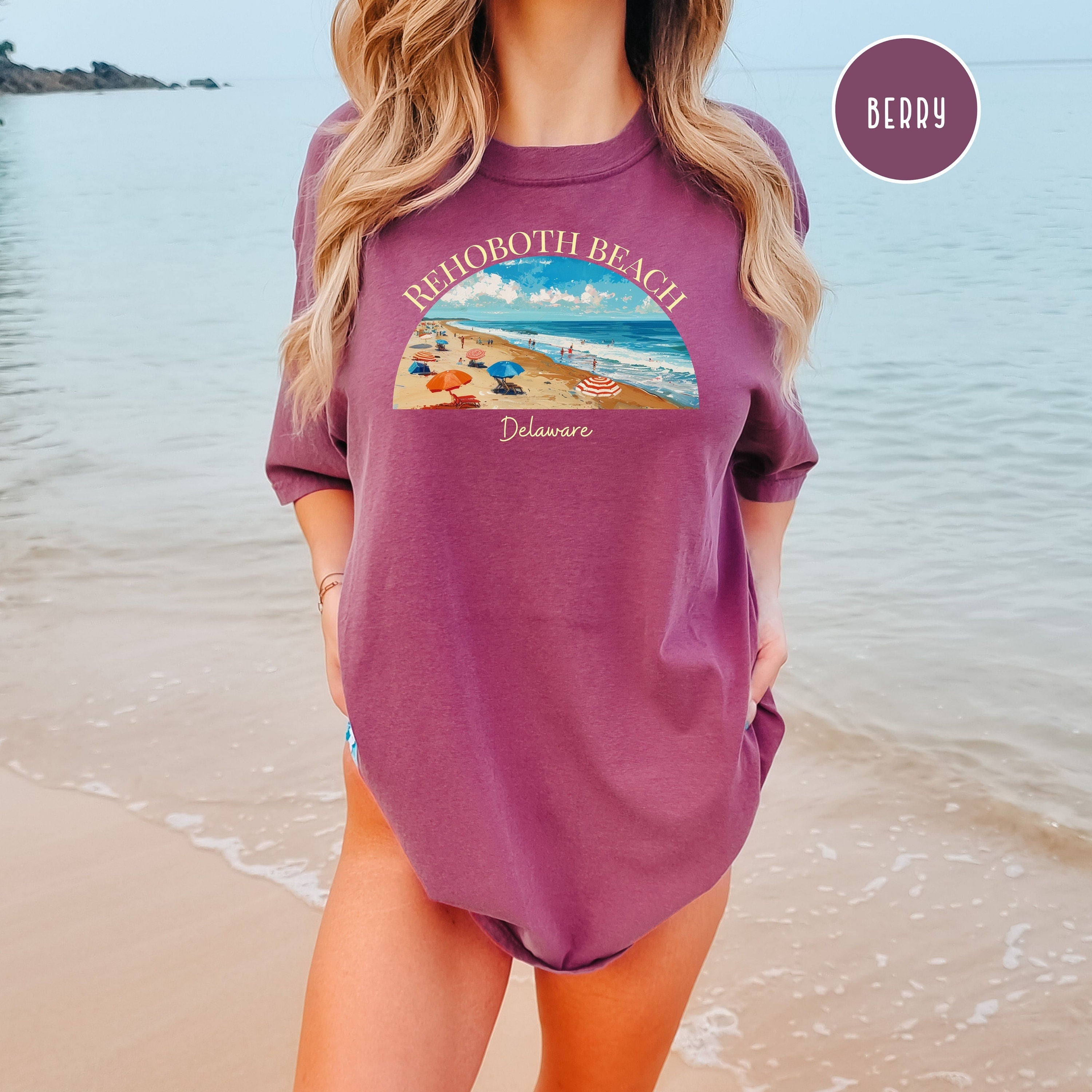 Rehoboth Beach Delaware Comfort Colors® Tee