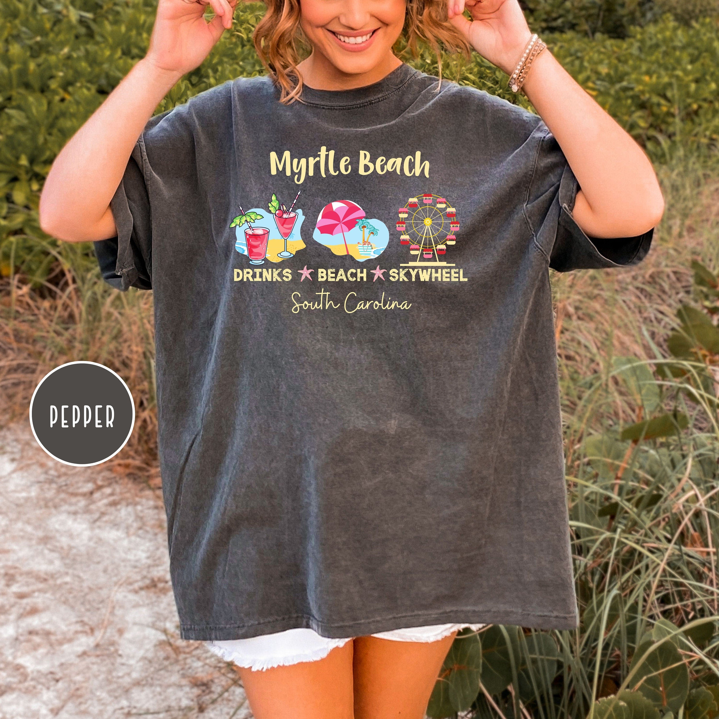 Myrtle Beach South Carolina Comfort Colors® Beach Tee