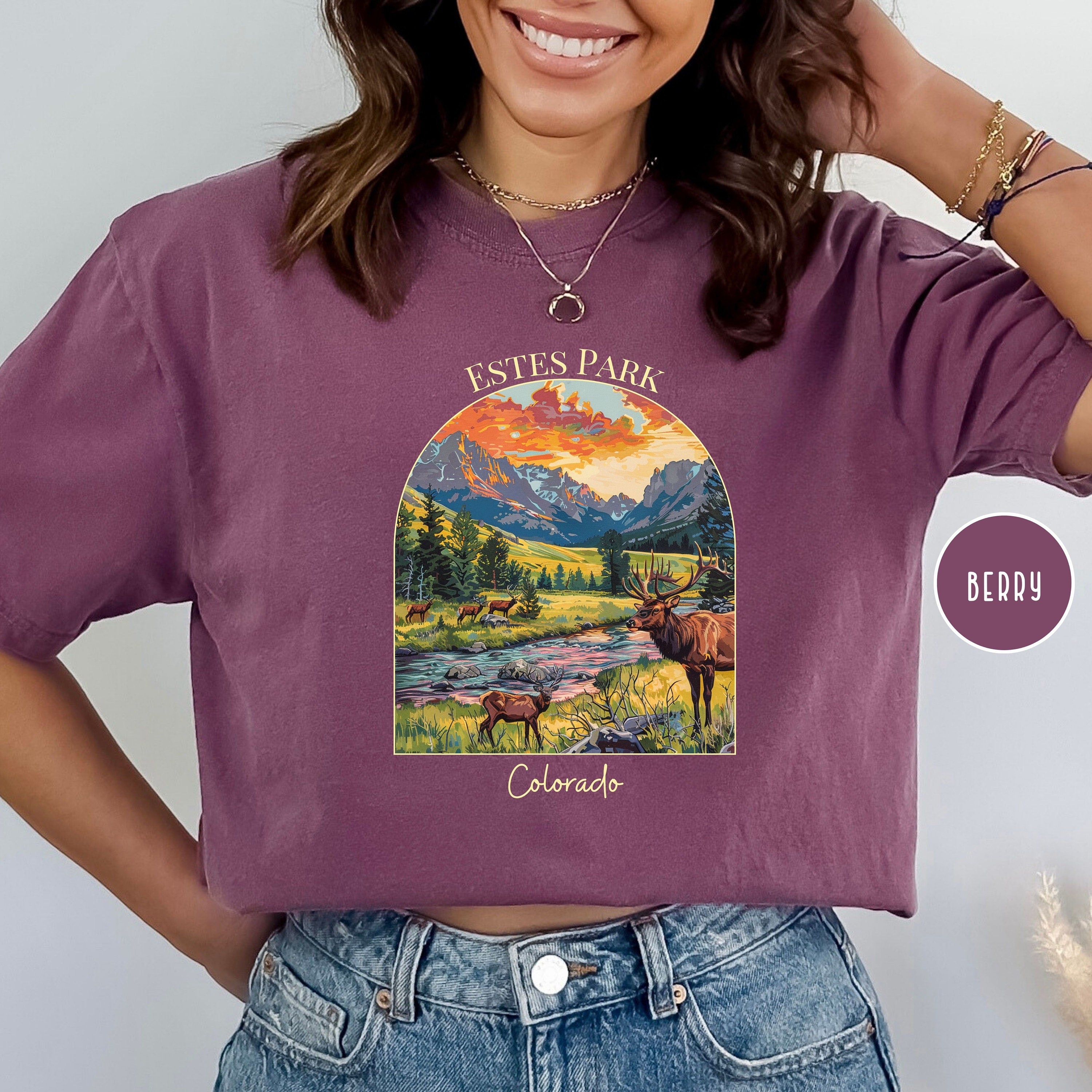 Estes Park at Sunset Colorado Comfort Colors® T-Shirt