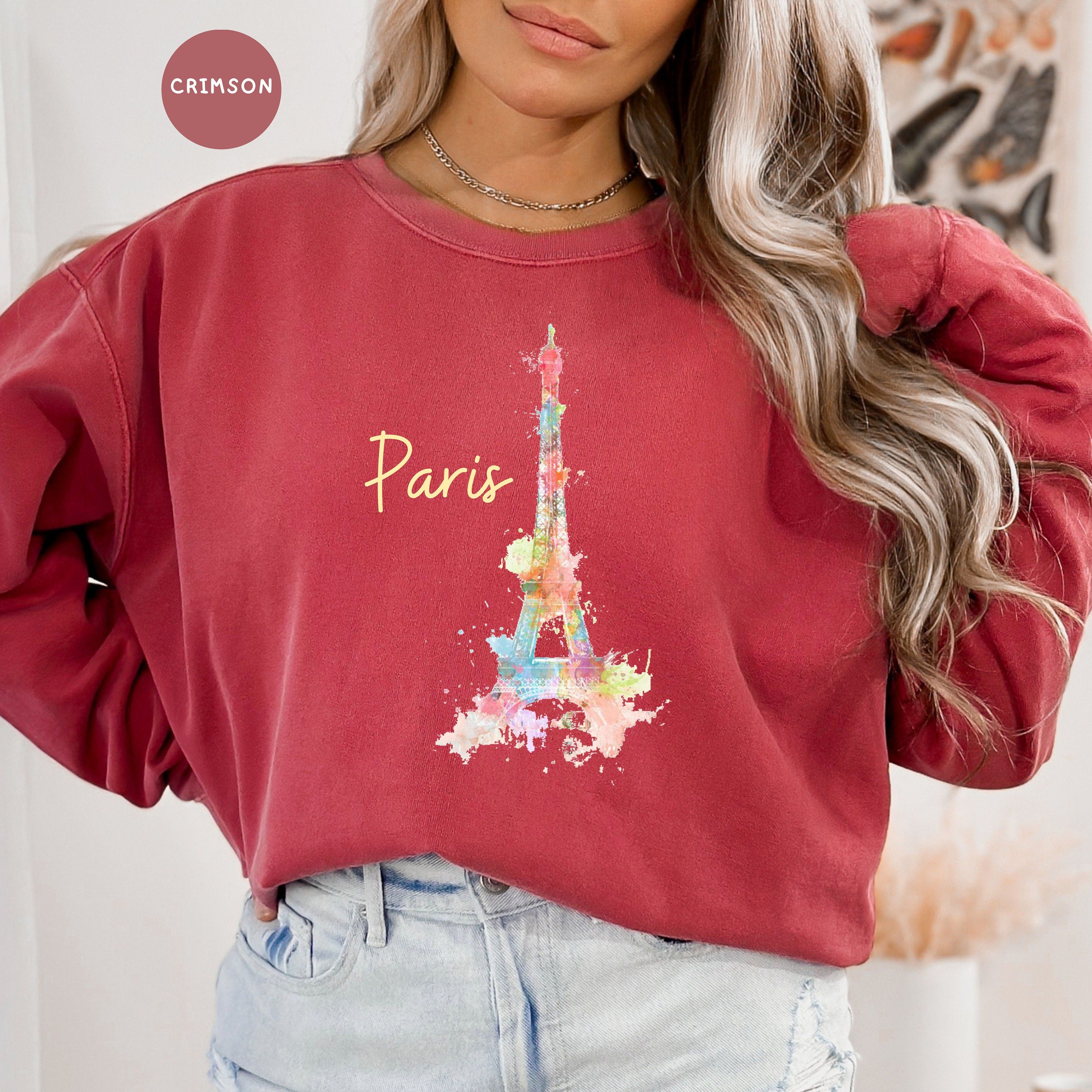 Paris Eiffel Tower Pastel Comfort Colors® Sweatshirt