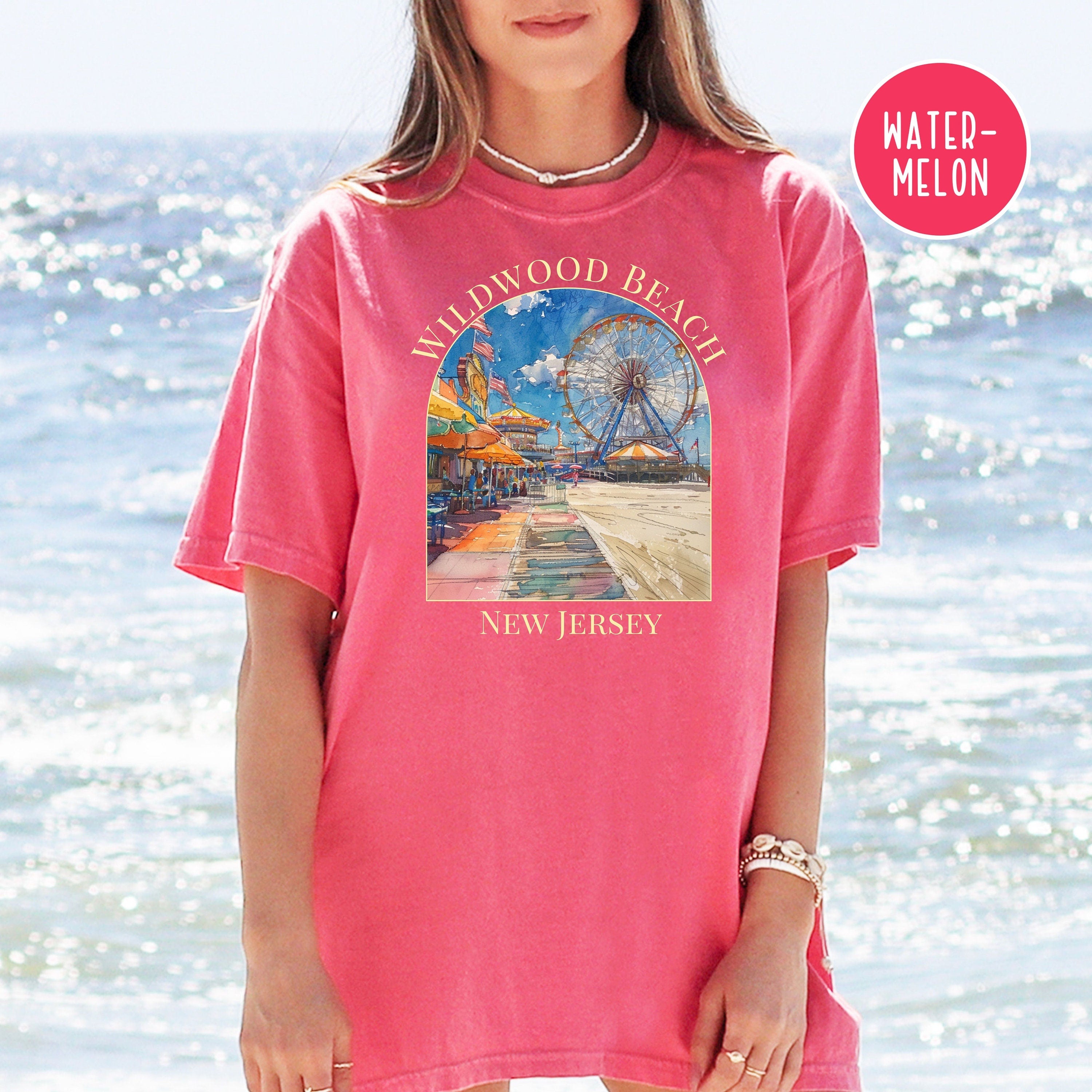 Wildwood Beach New Jersey Comfort Colors® Tee