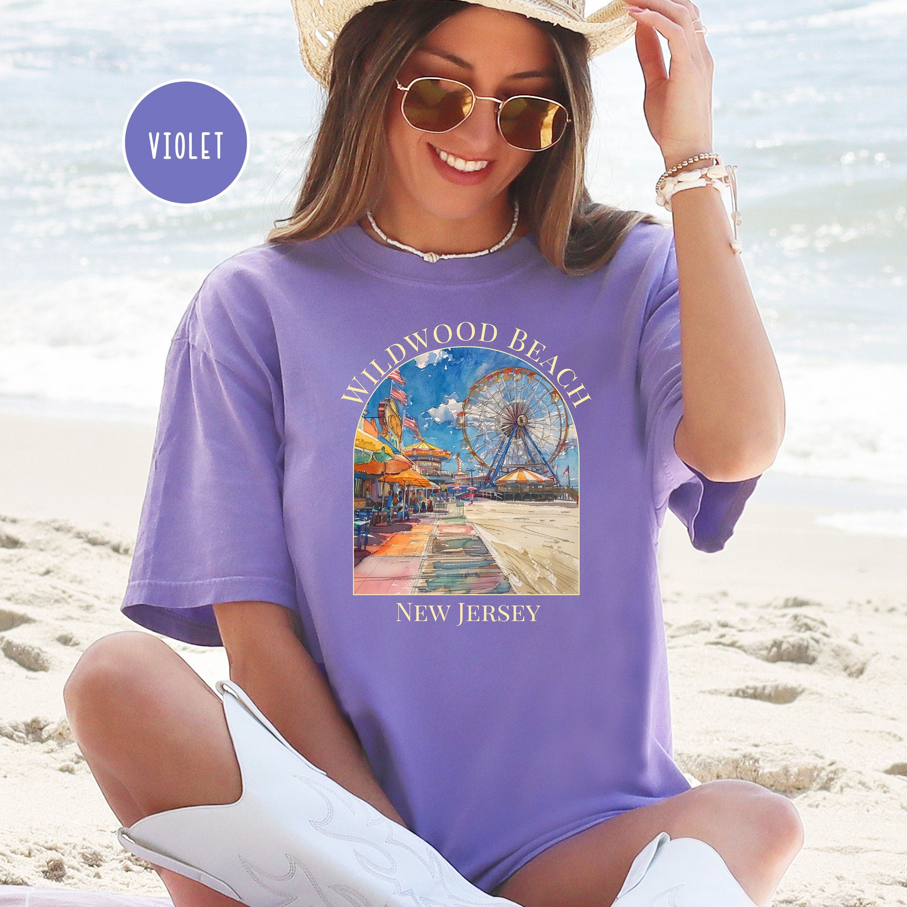 Wildwood Beach New Jersey Comfort Colors® Tee