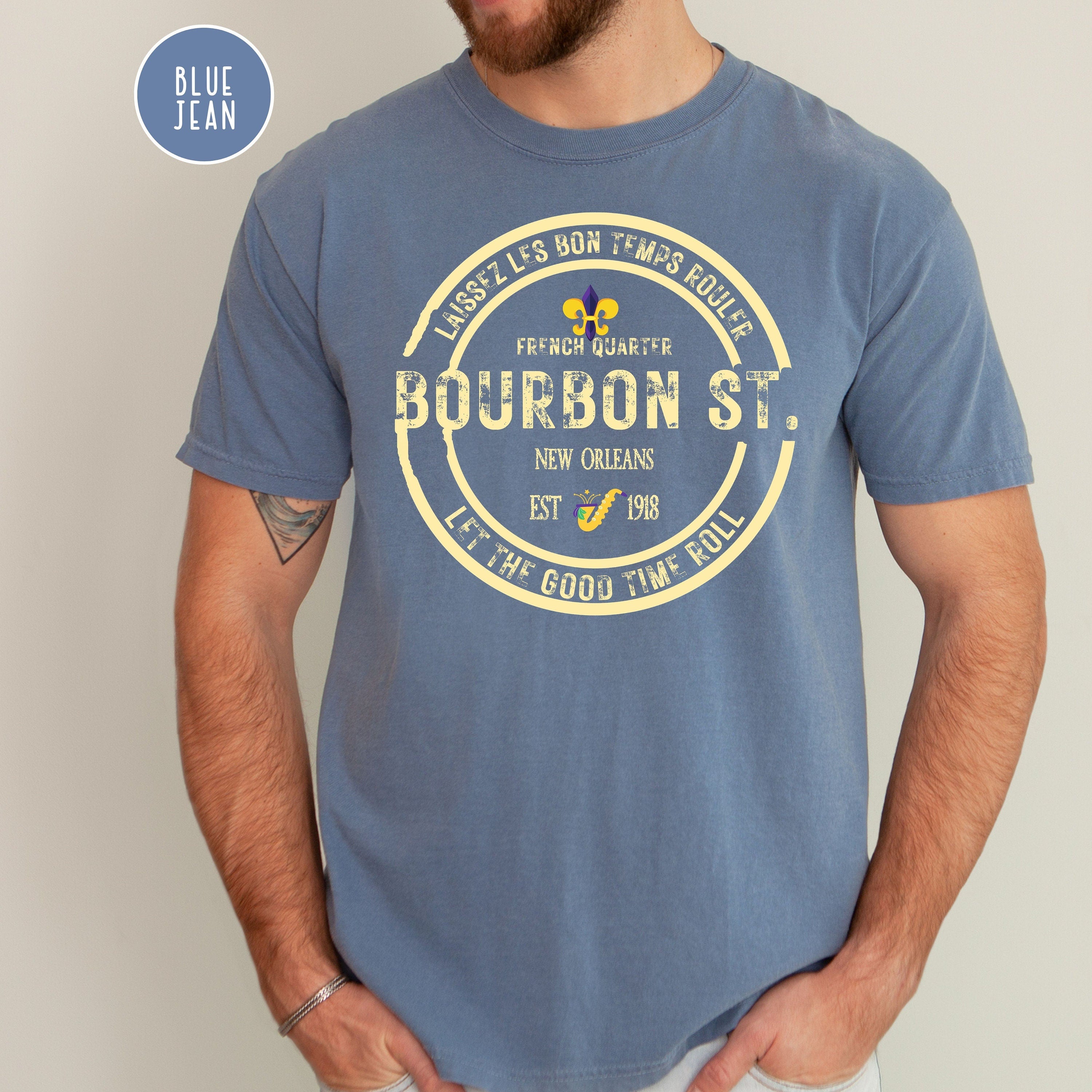 Bourbon Street New Orleans Grunge Style Comfort Colors® T-Shirt