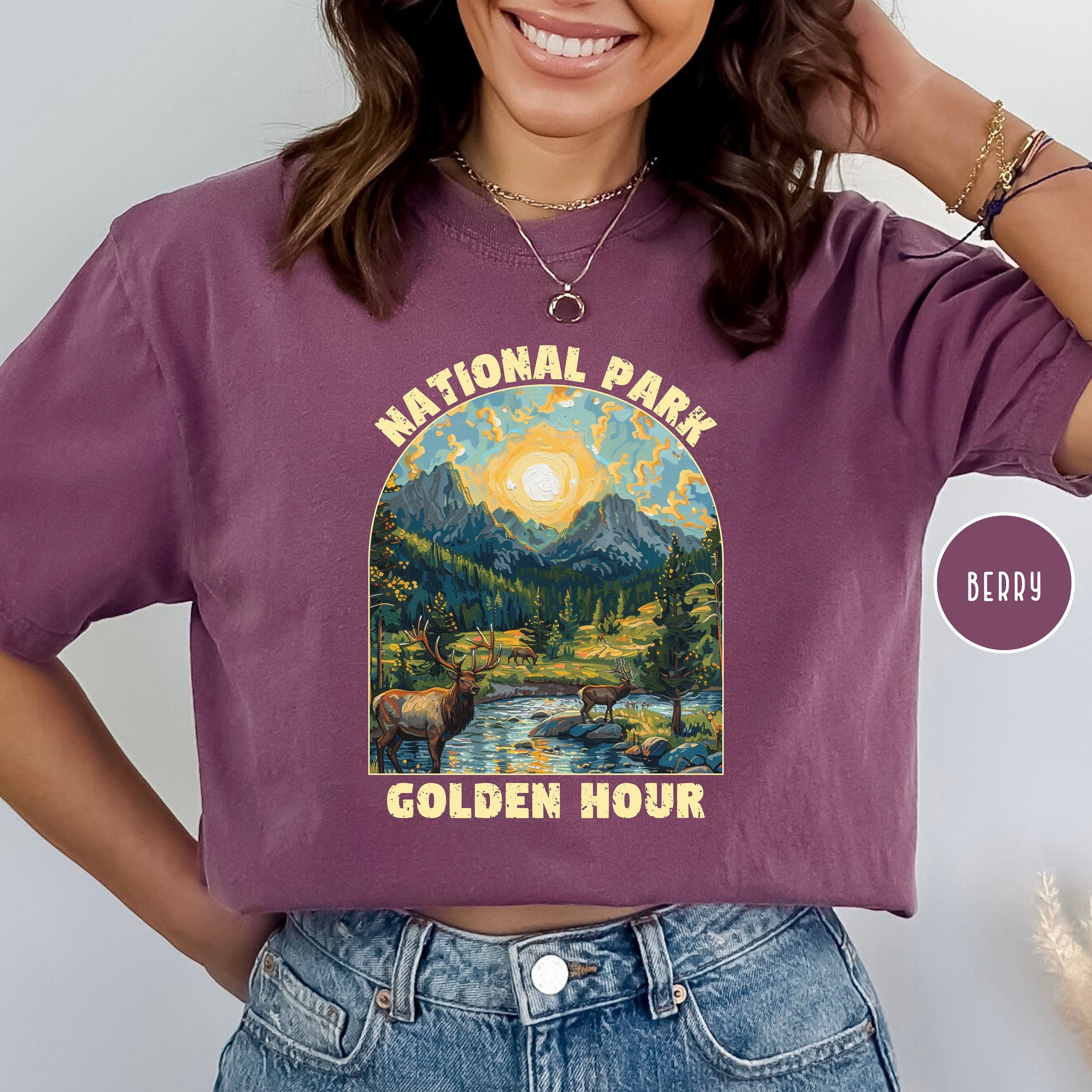 National Park at Sunset Grunge Comfort Colors® Tee