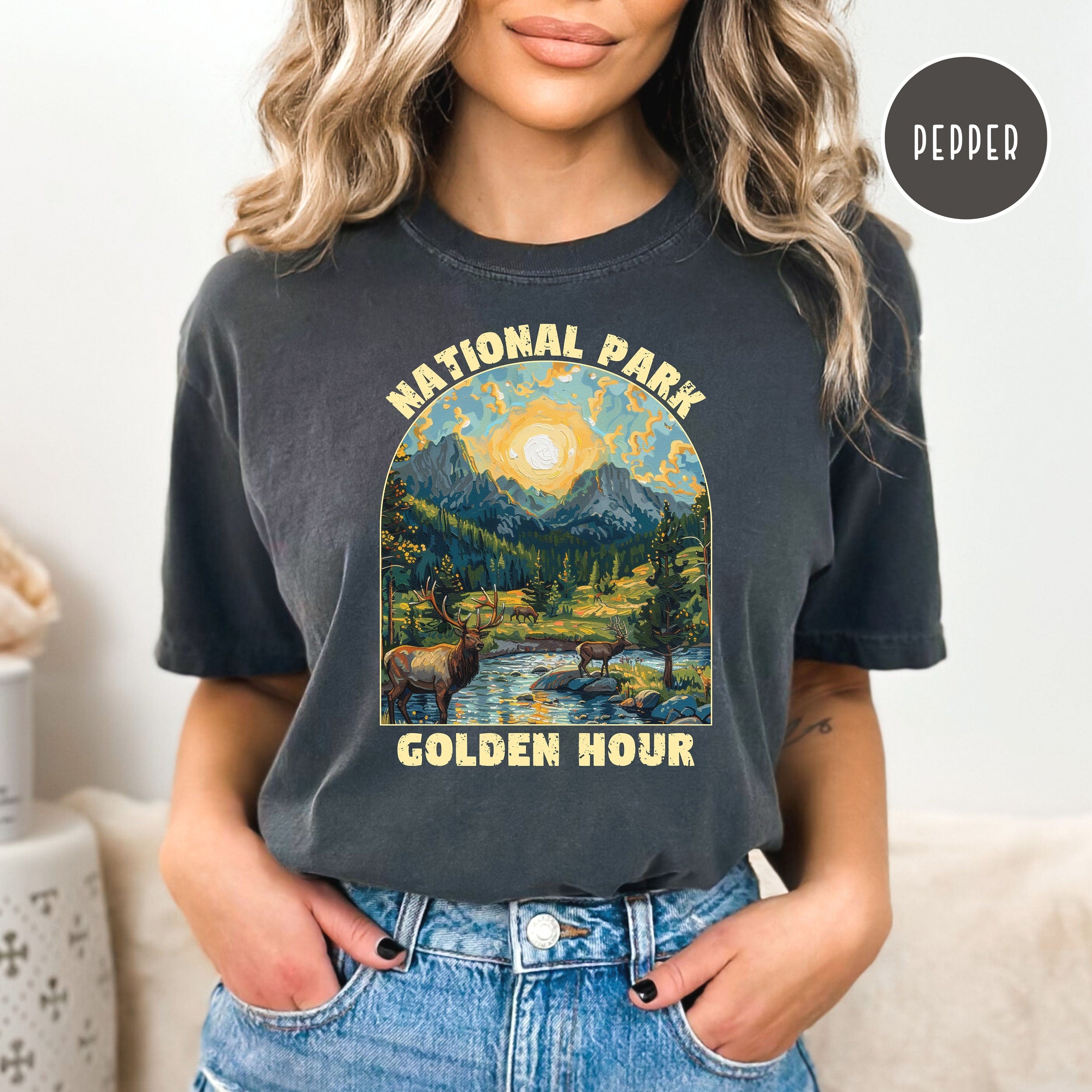 National Park at Sunset Grunge Comfort Colors® Tee