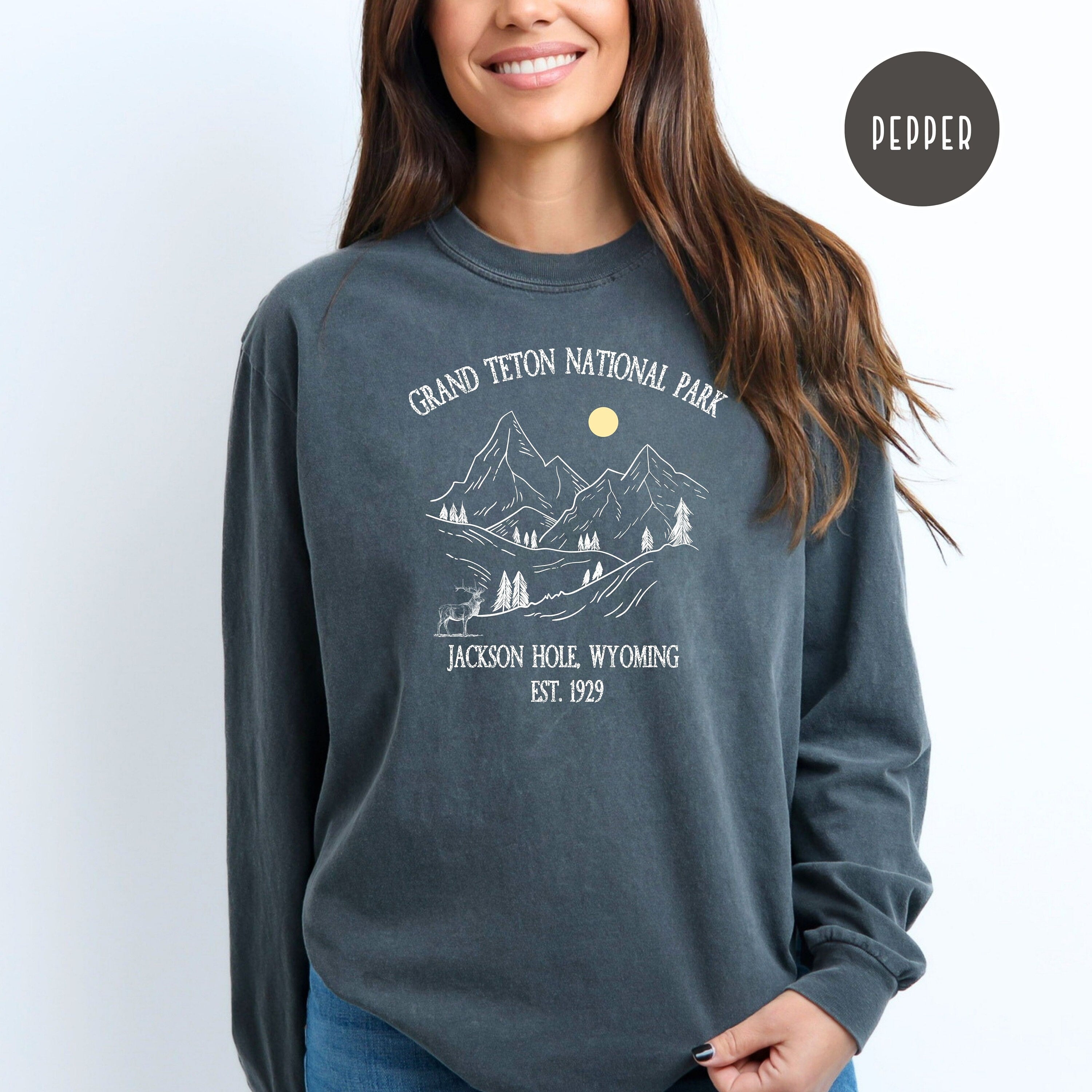 Grand Teton National Park Comfort Colors® Long Sleeve Tee