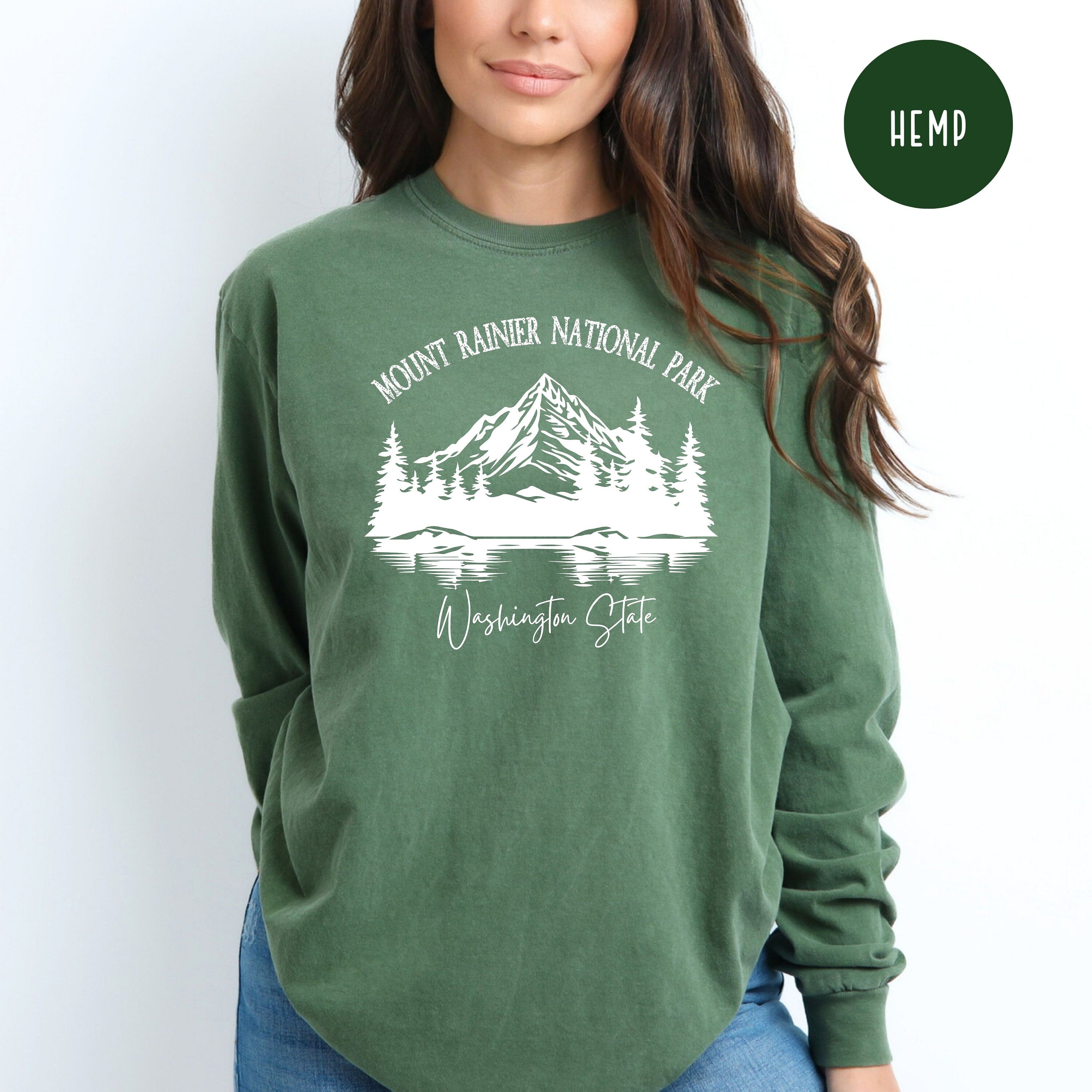 Mount Rainer National Park Comfort Colors® Long Sleeve T-Shirt