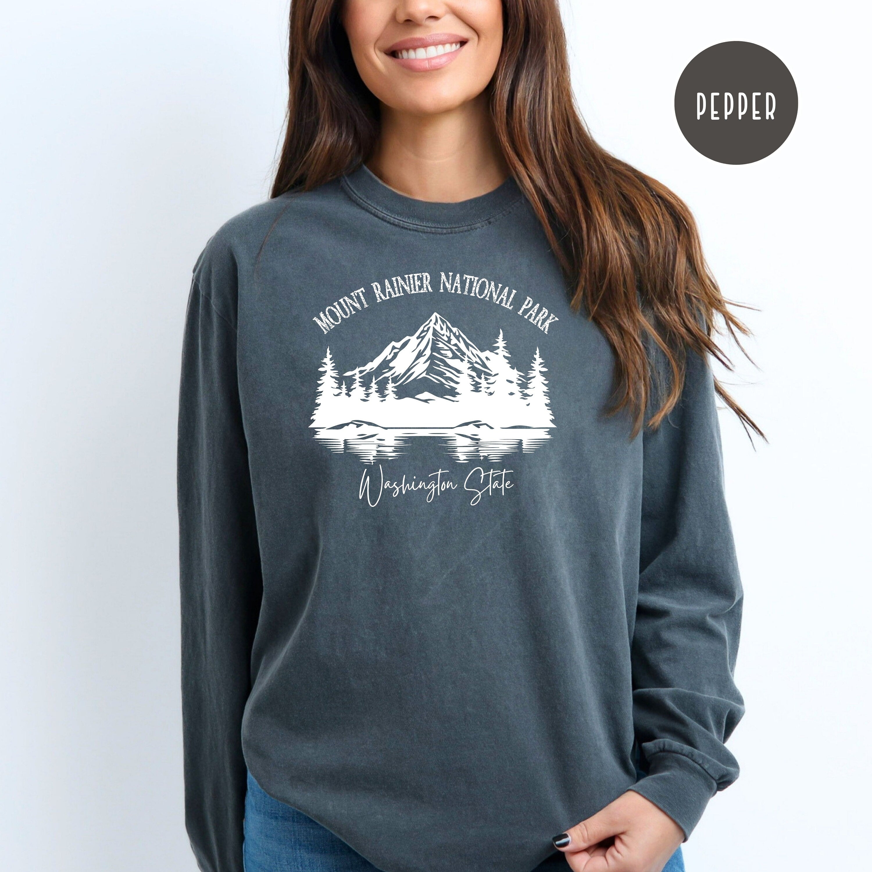 Mount Rainer National Park Comfort Colors® Long Sleeve T-Shirt