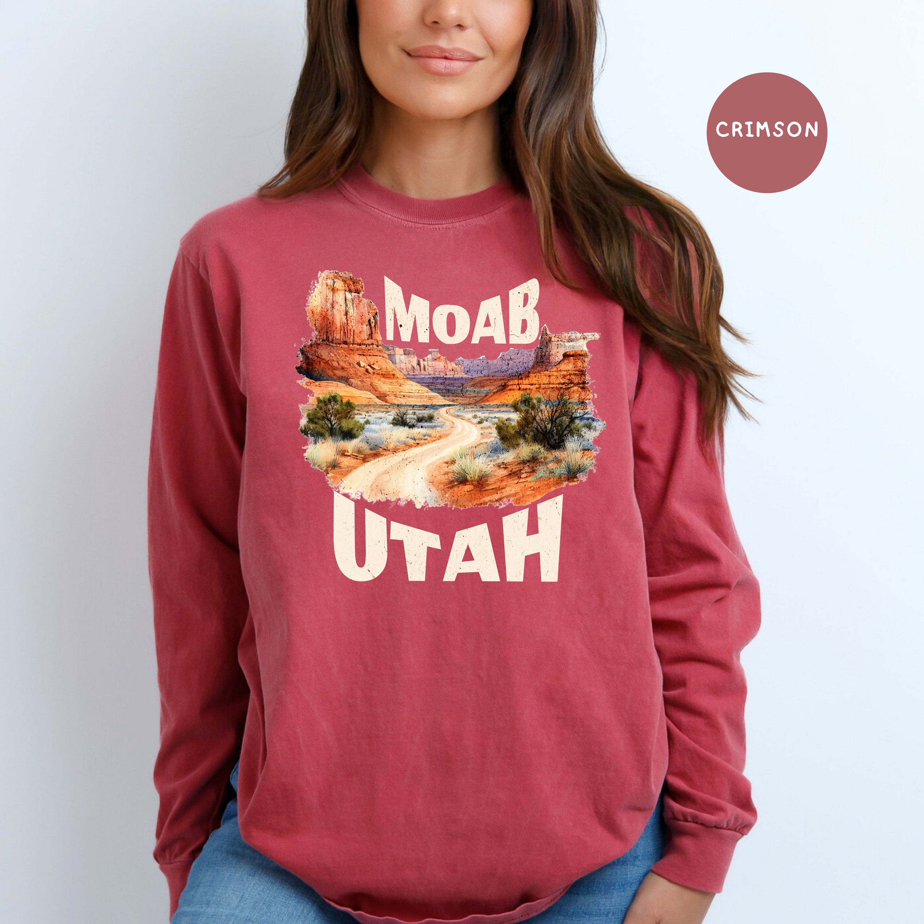 Moab Utah Comfort Colors® Long Sleeve Tee