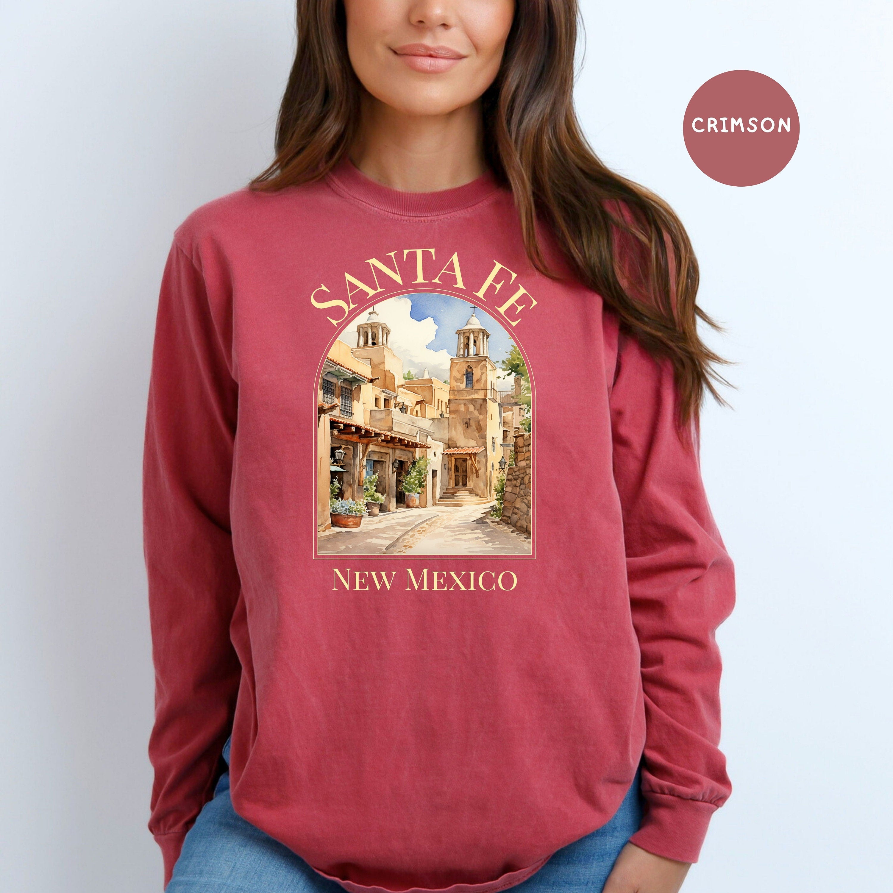 Santa Fe New Mexico Comfort Colors® Long Sleeve Tee
