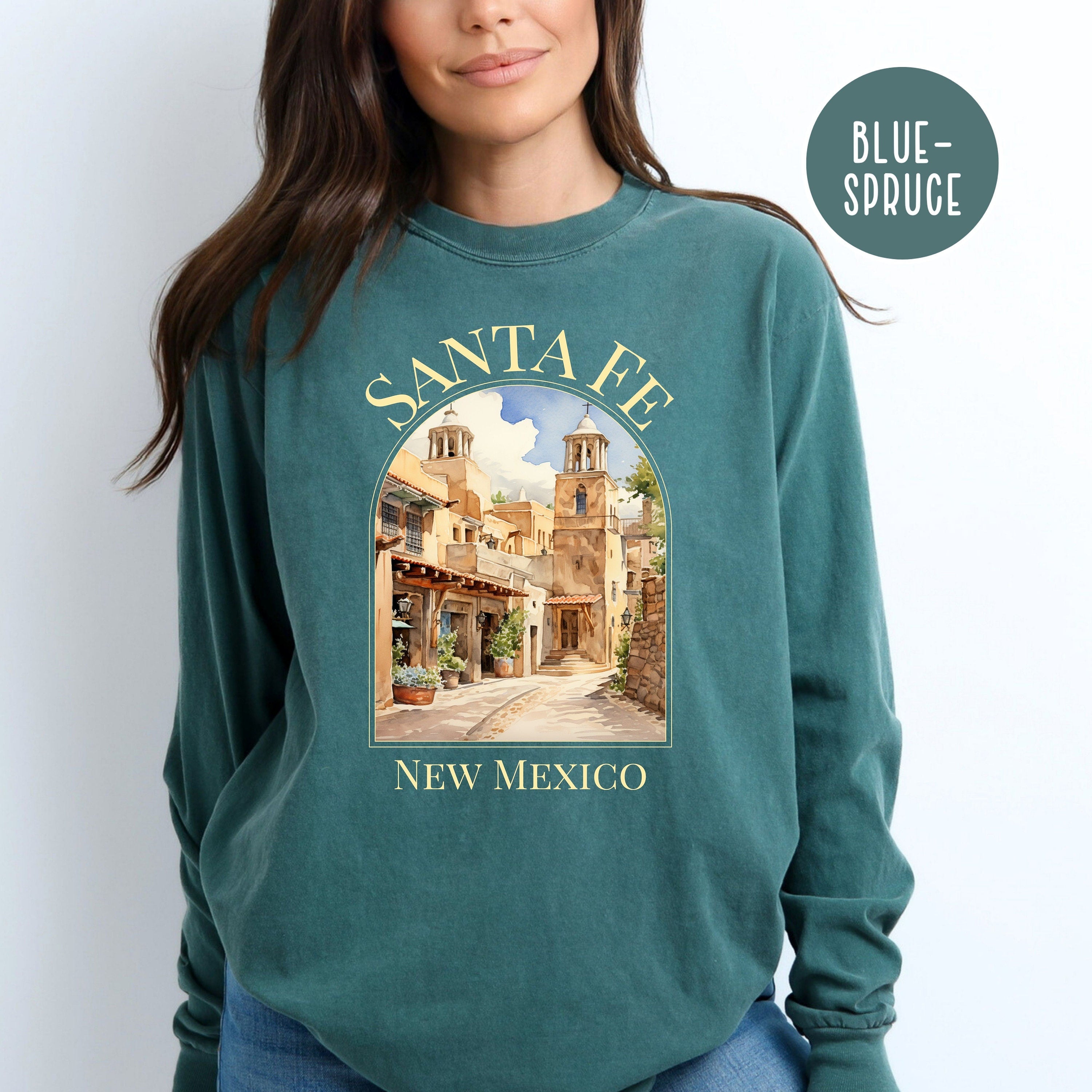 Santa Fe New Mexico Comfort Colors® Long Sleeve Tee