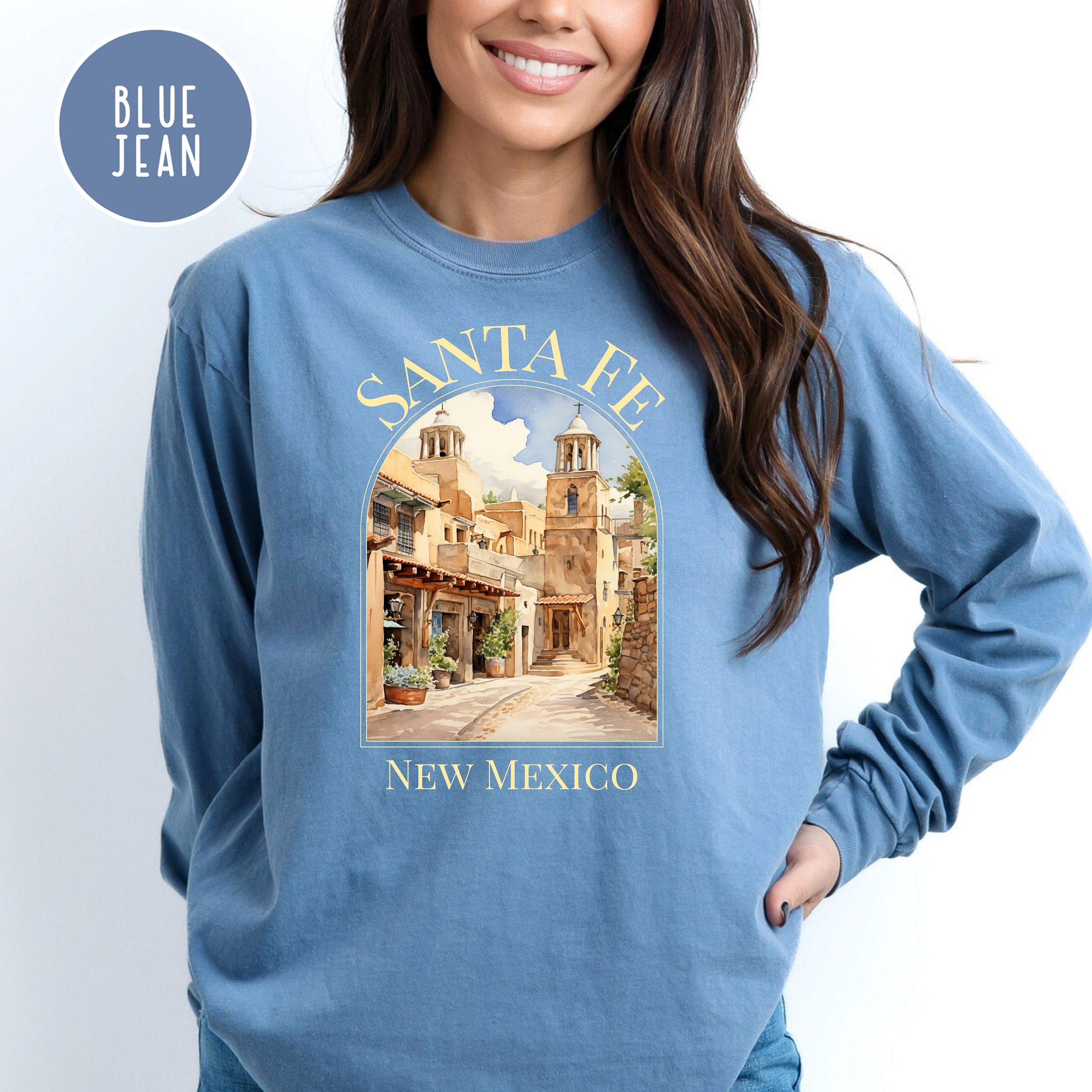 Santa Fe New Mexico Comfort Colors® Long Sleeve Tee