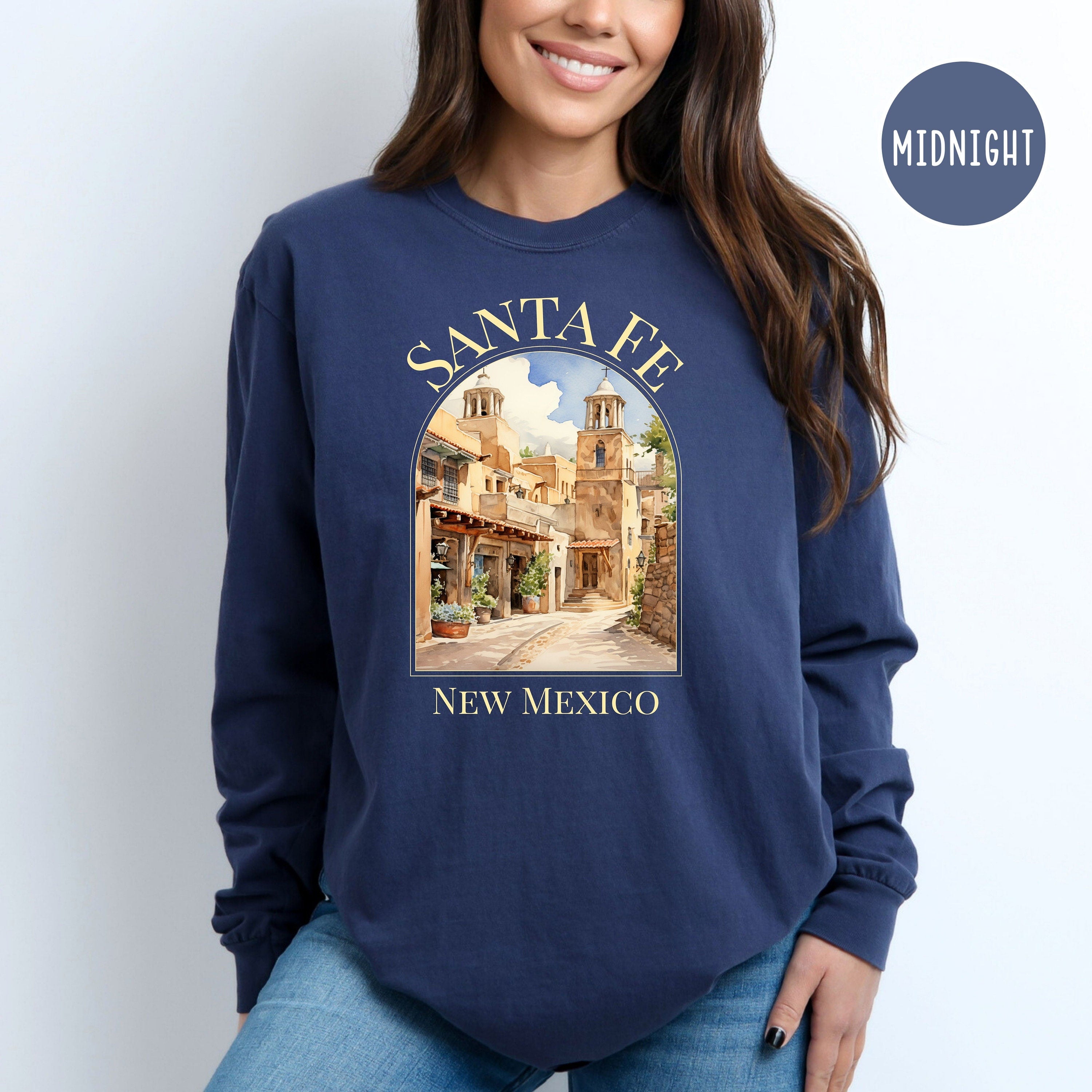 Santa Fe New Mexico Comfort Colors® Long Sleeve Tee
