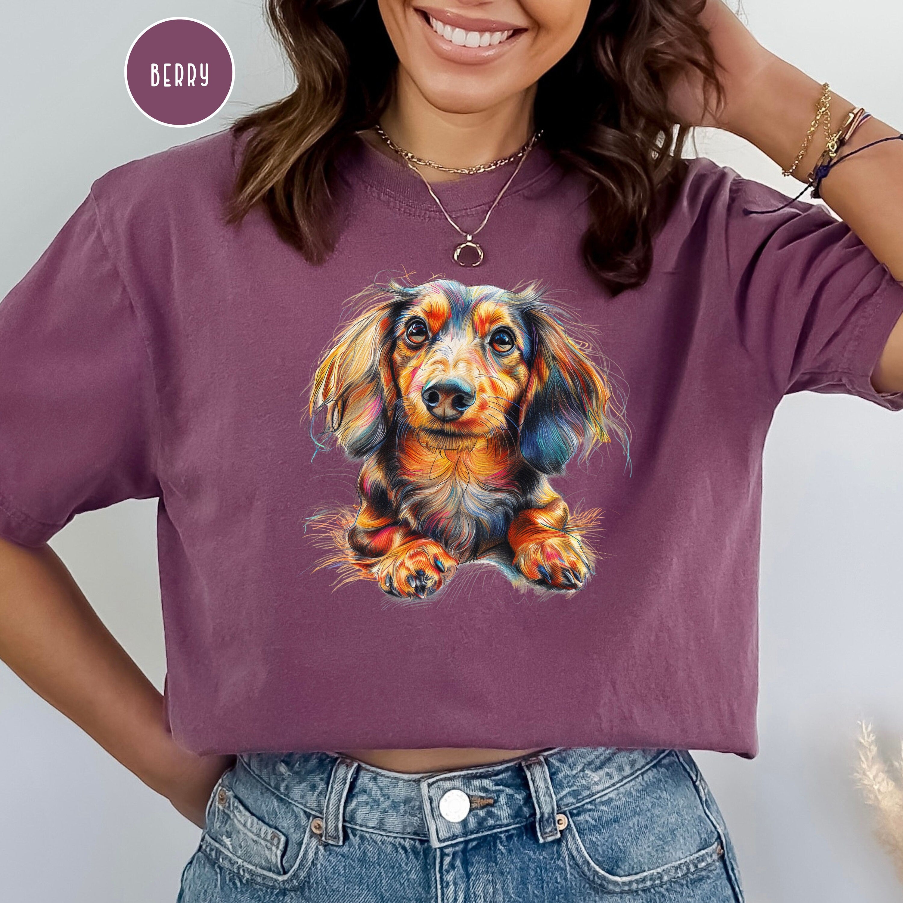 Longhaired Dachshund Lover Comfort Colors® Gift Tee