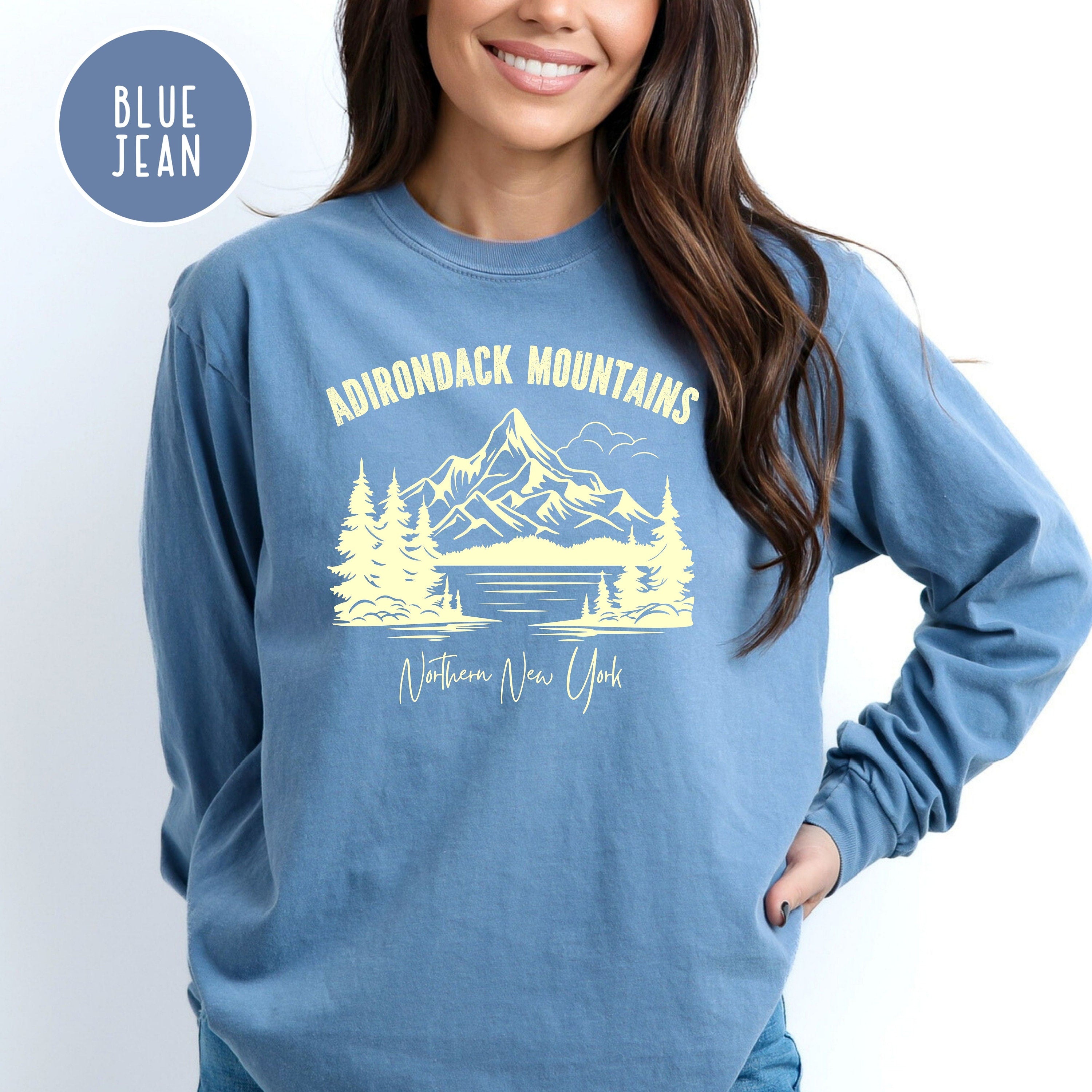 Adirondack Mountains Comfort Colors® Long Sleeve T-Shirt