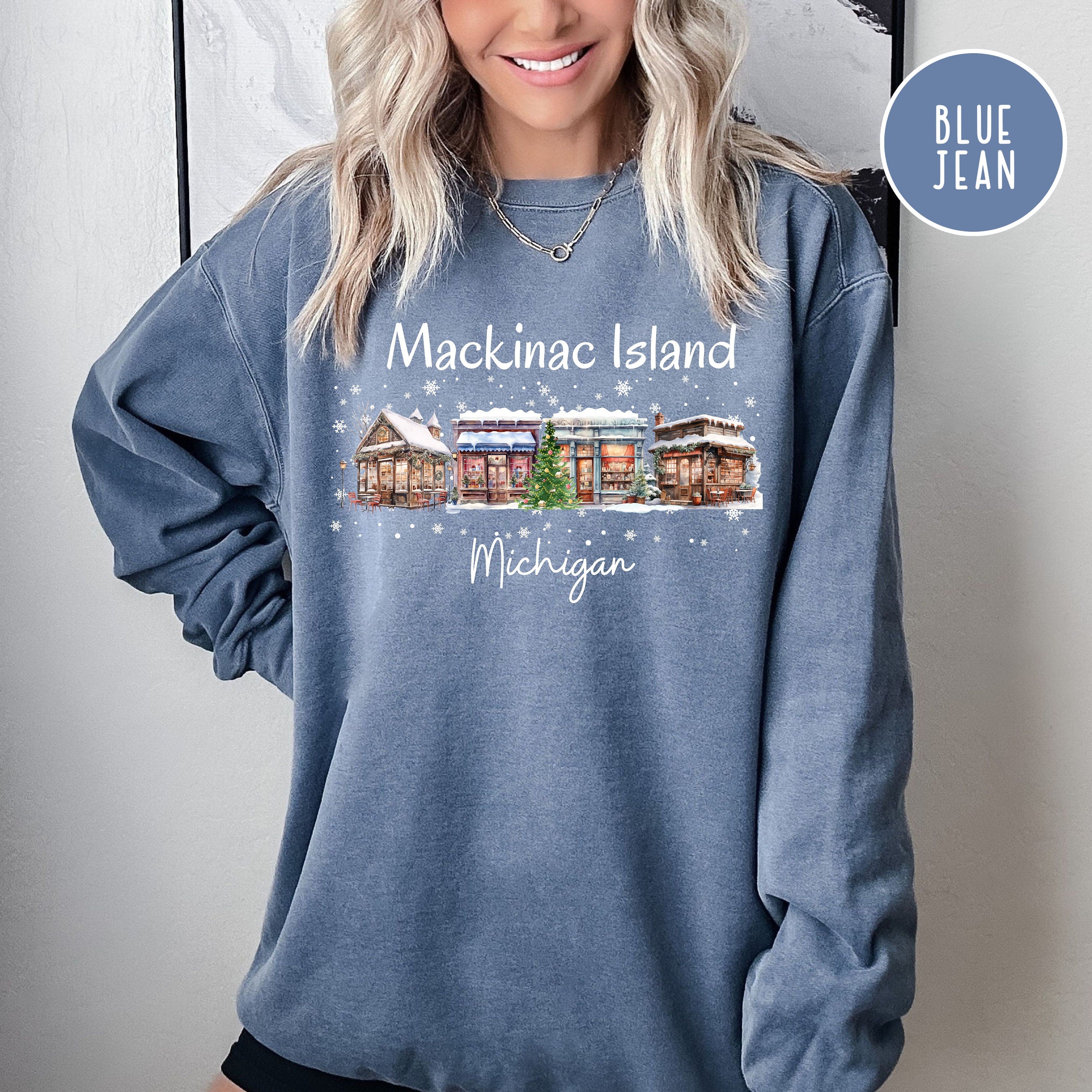 Mackinac Island Michigan Comfort Colors® Winter Sweater Gift