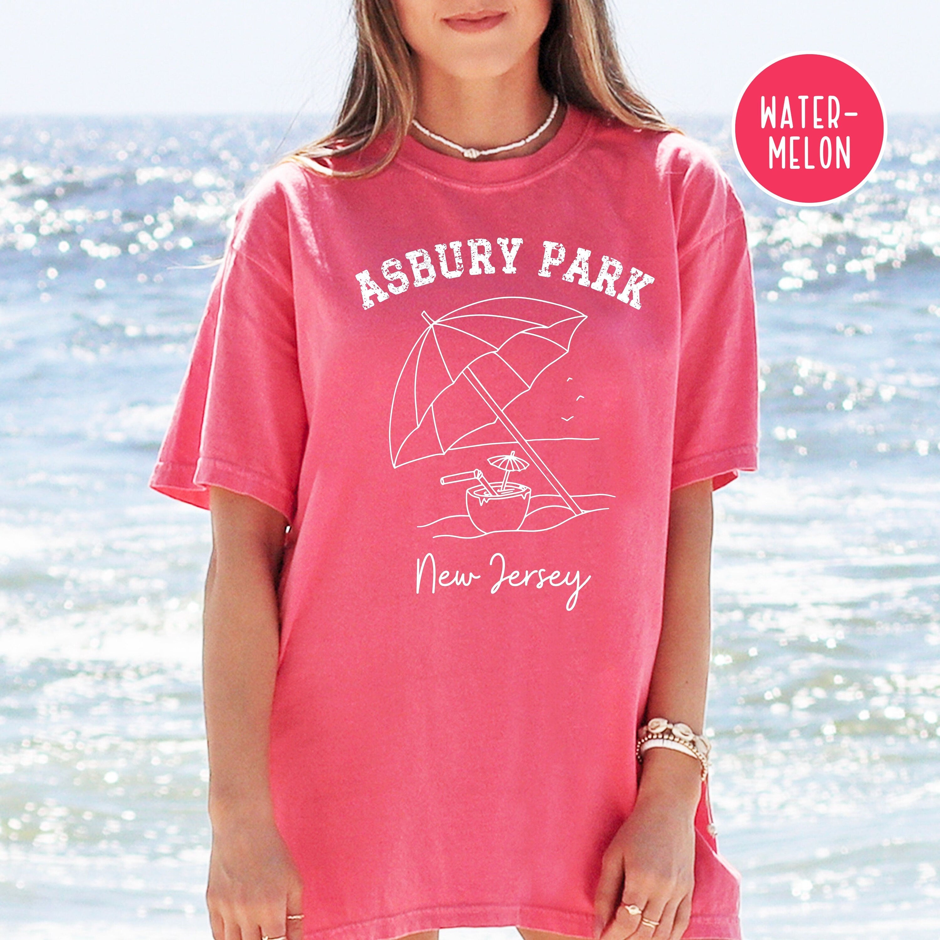 Asbury Park New Jersey Comfort Colors® Beach Tee