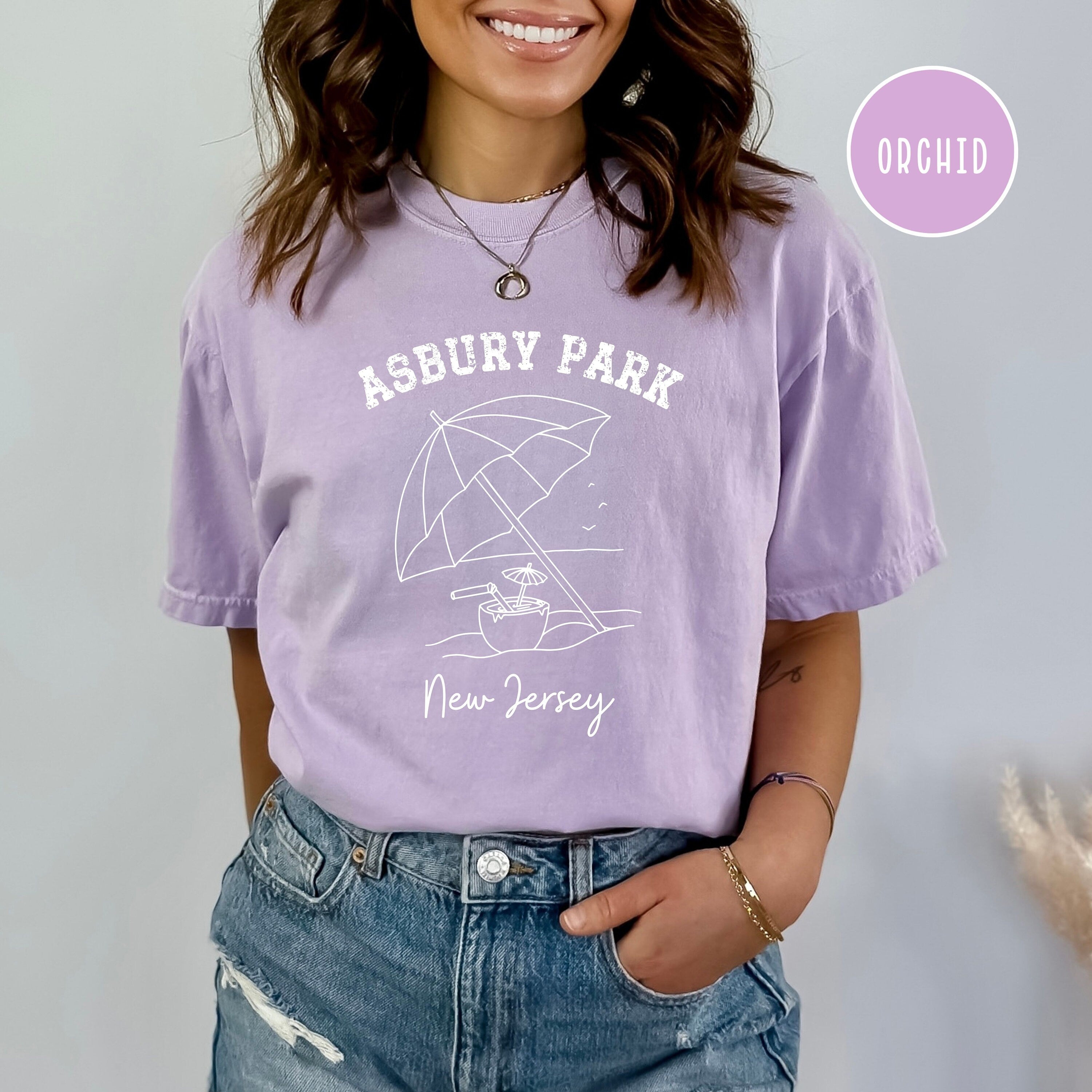 Asbury Park New Jersey Comfort Colors® Beach Tee