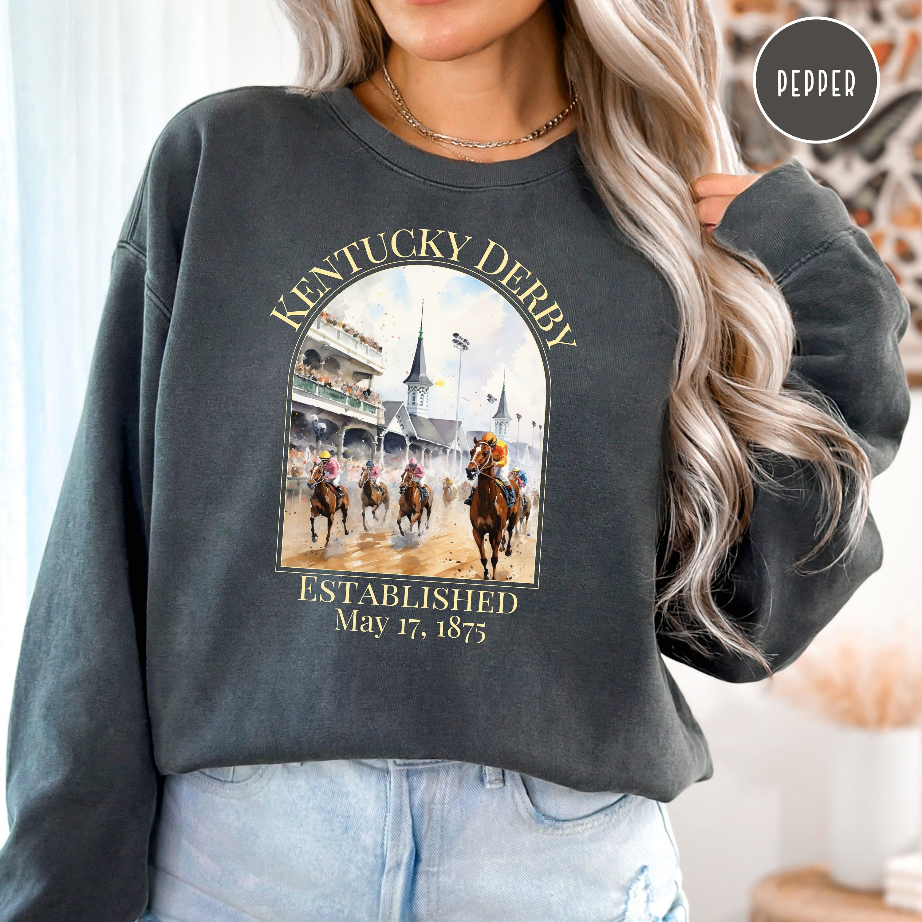 Kentucky Derby Race Comfort Colors® Sweatshirt