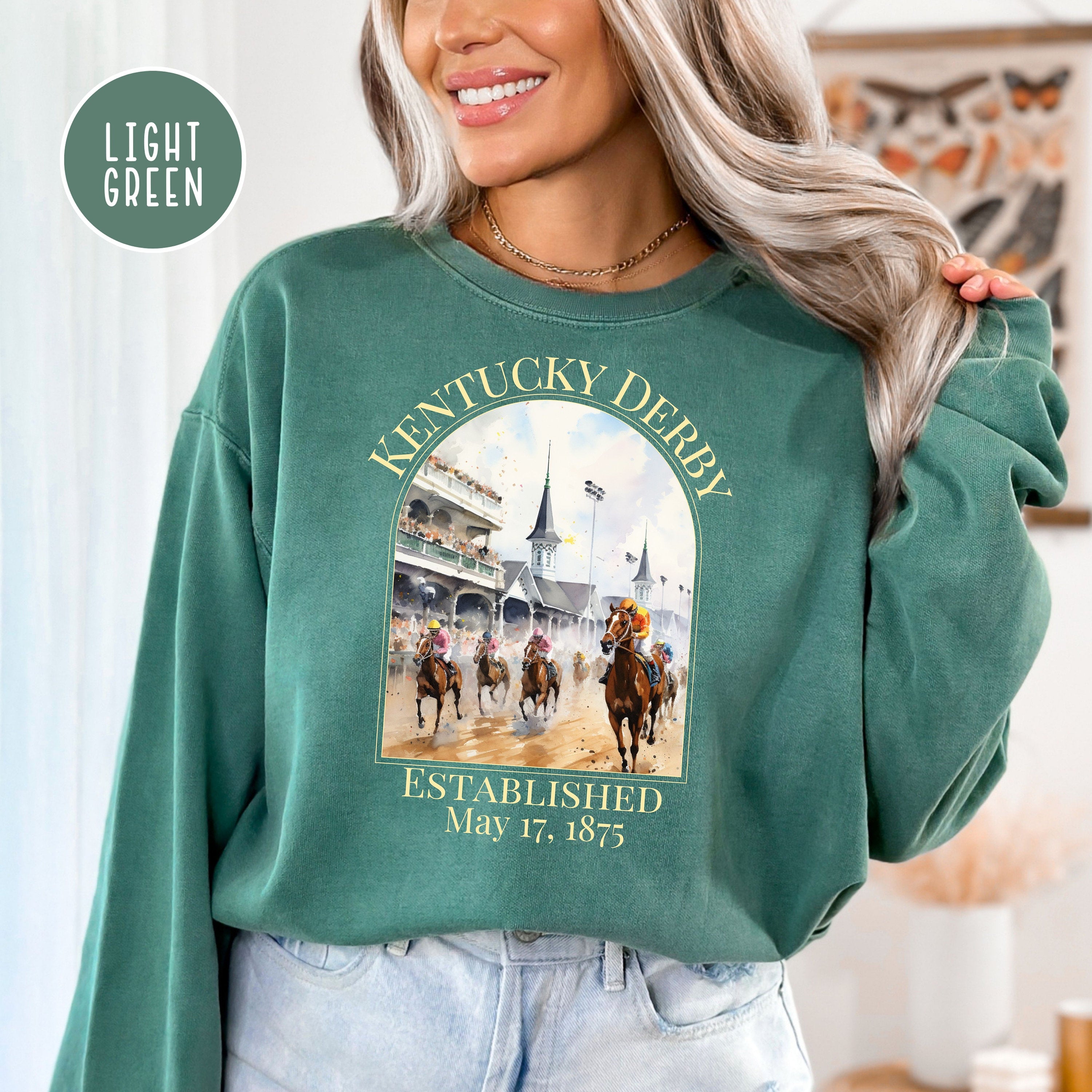 Kentucky Derby Race Comfort Colors® Sweatshirt