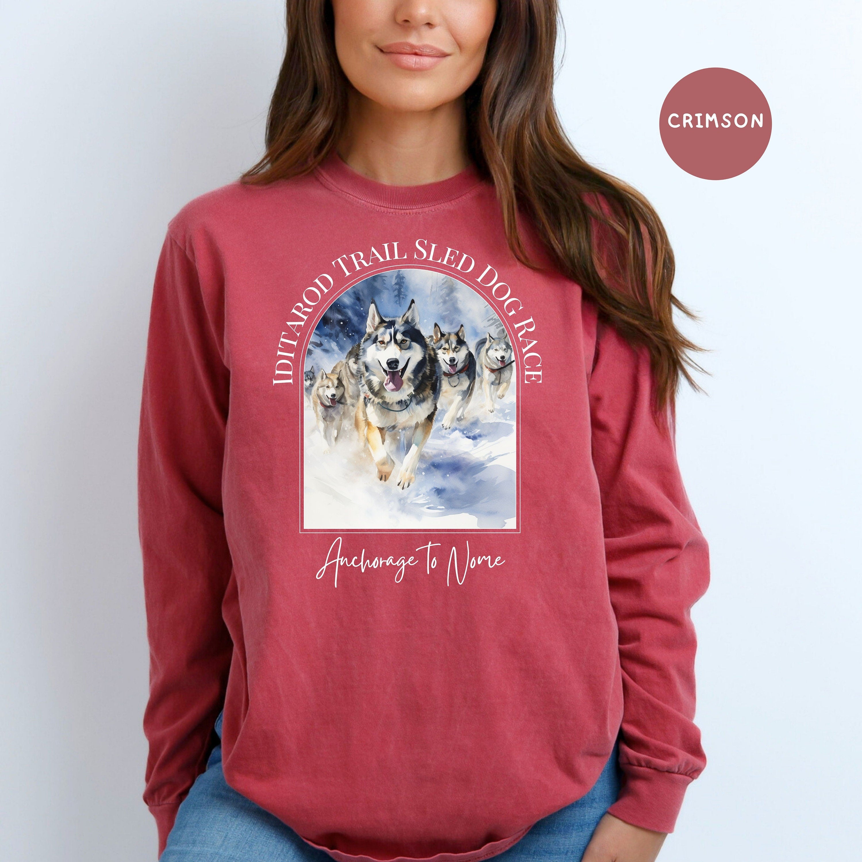 Iditarod Dog Race Comfort Colors® Long Sleeve Tee