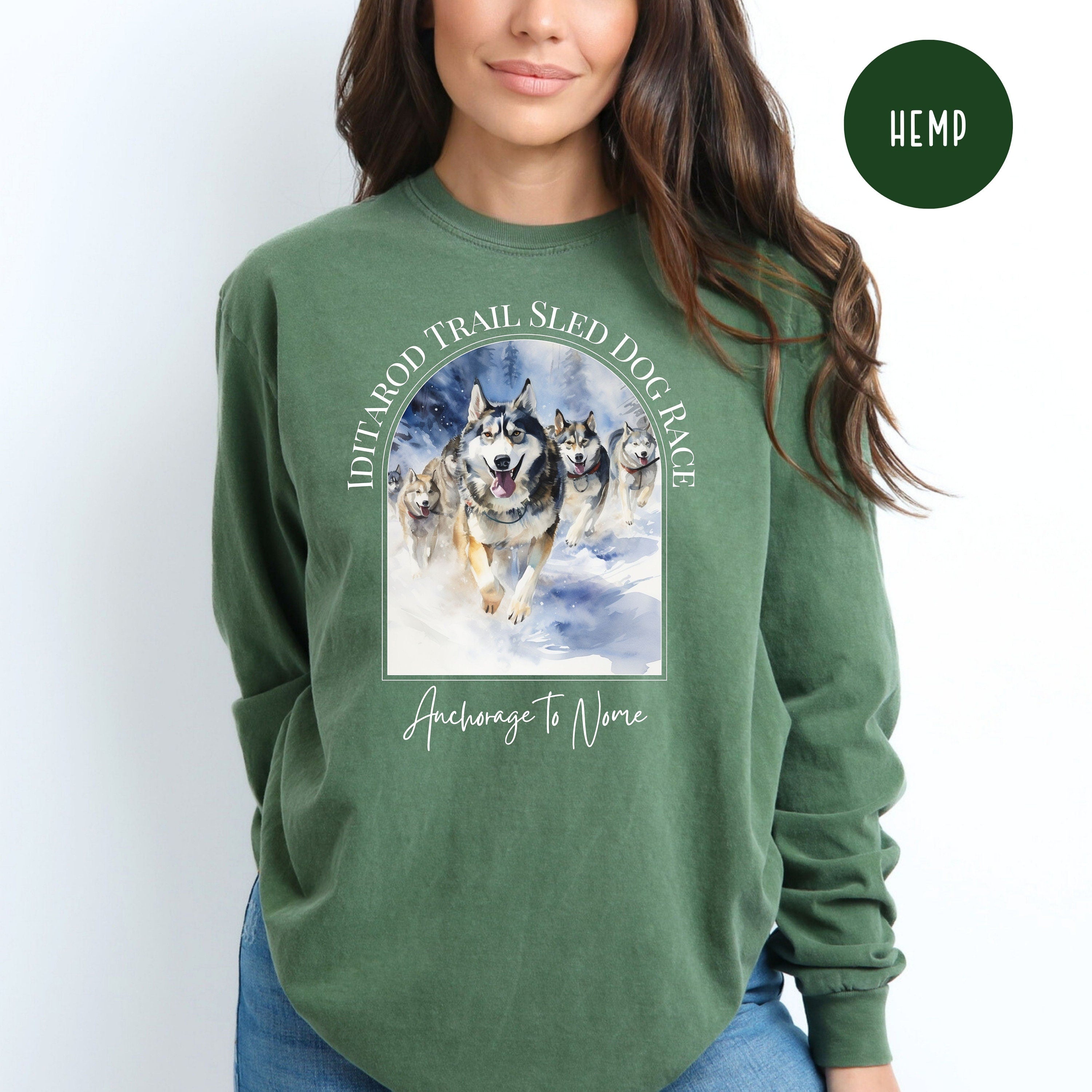 Iditarod Dog Race Comfort Colors® Long Sleeve Tee