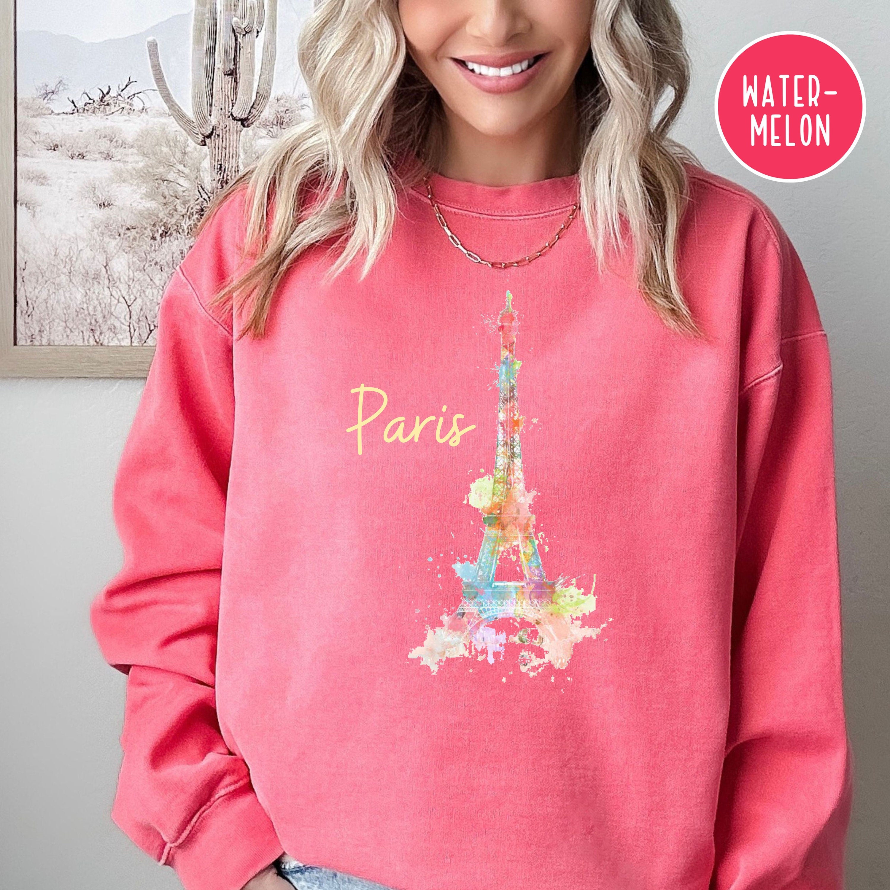 Paris Eiffel Tower Pastel Comfort Colors® Sweatshirt