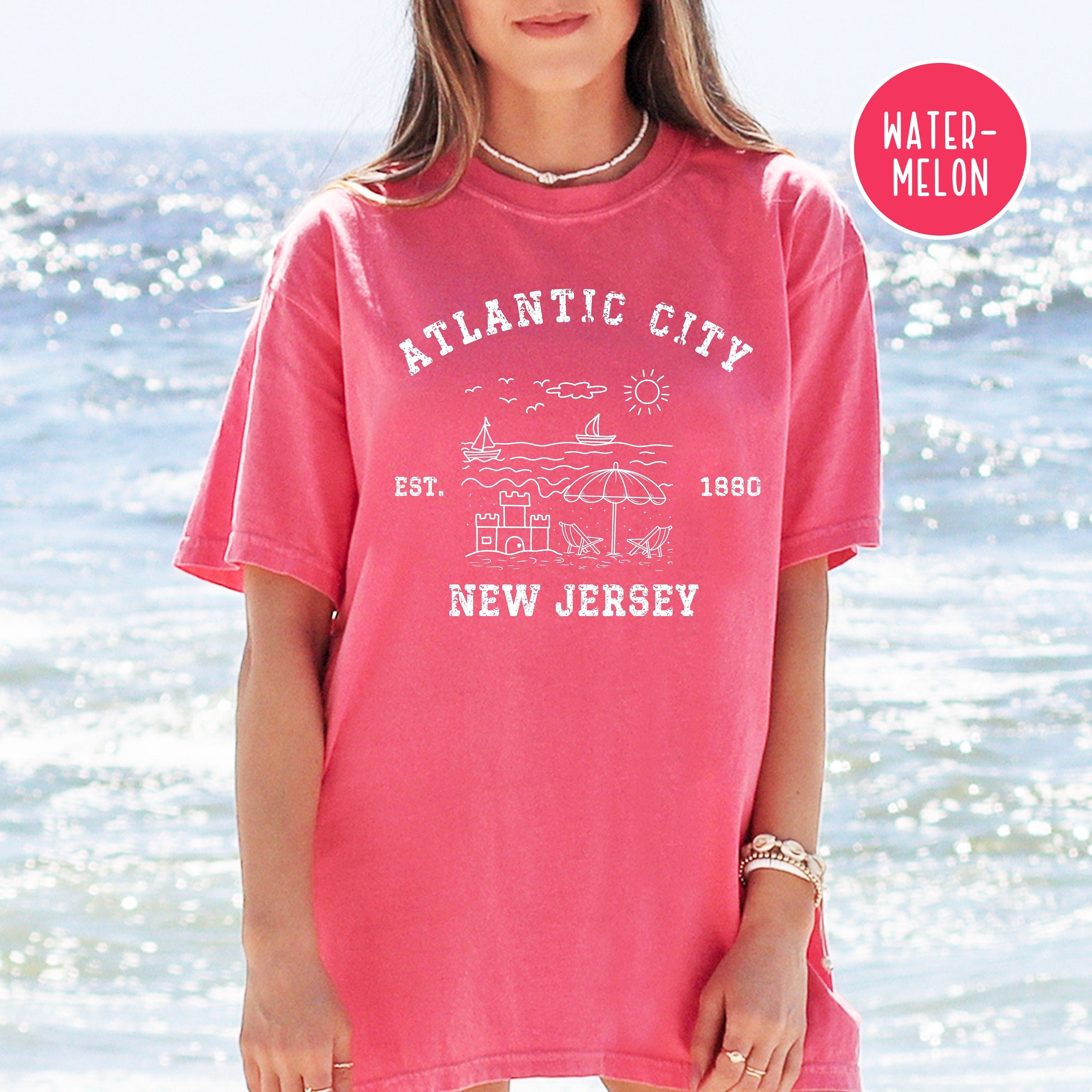 Atlantic City New Jersey Comfort Colors® Beach Tee