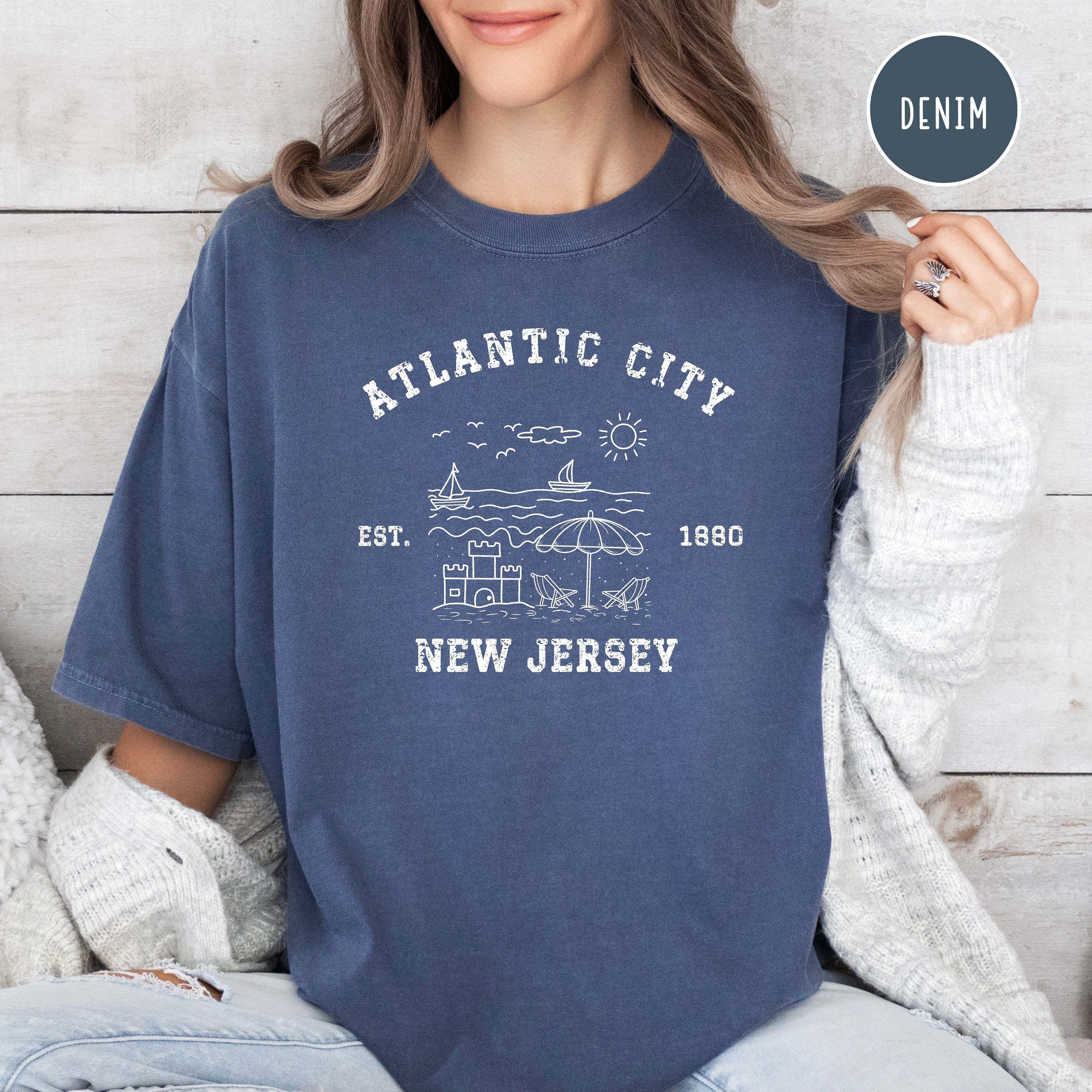 Atlantic City New Jersey Comfort Colors® Beach Tee