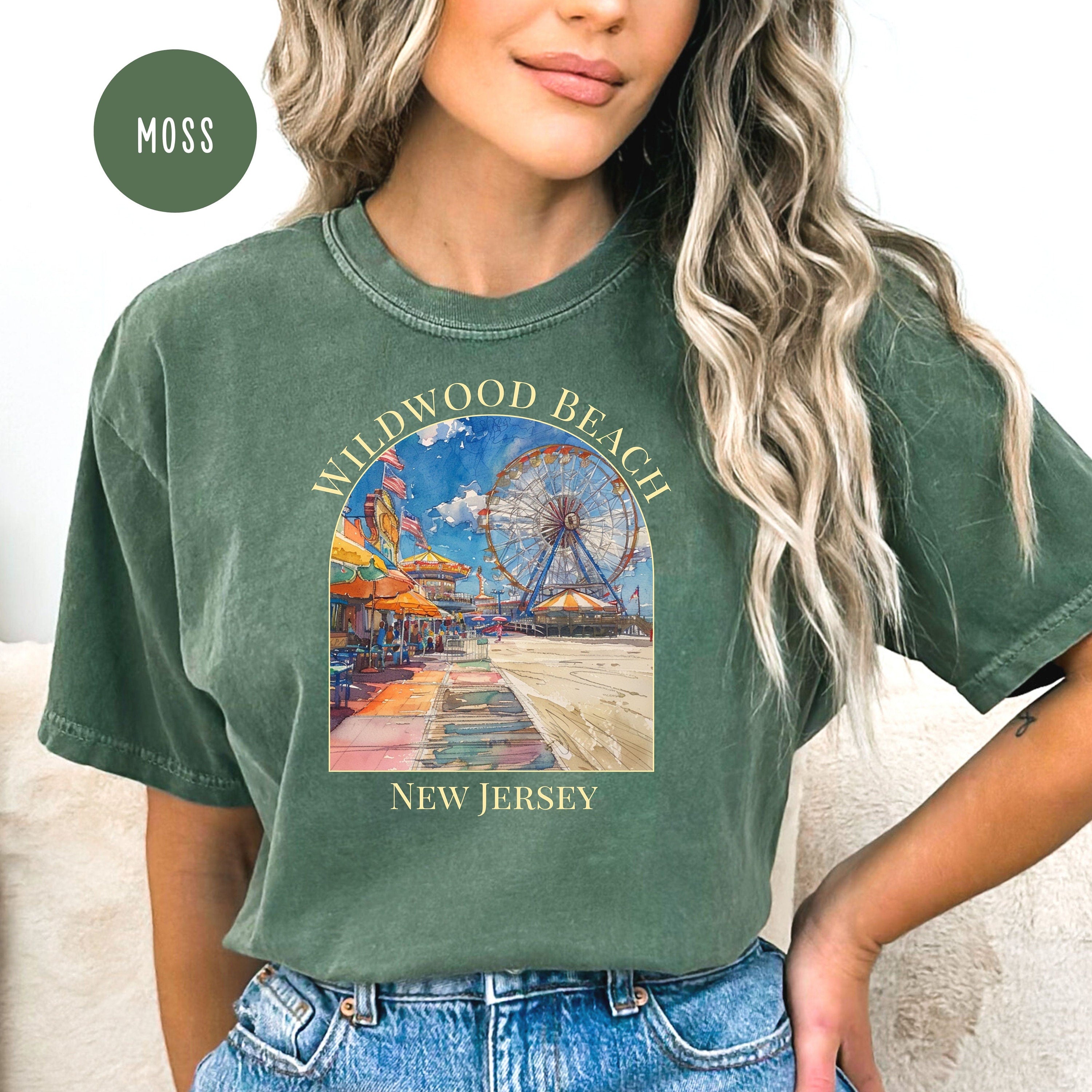 Wildwood Beach New Jersey Comfort Colors® Tee