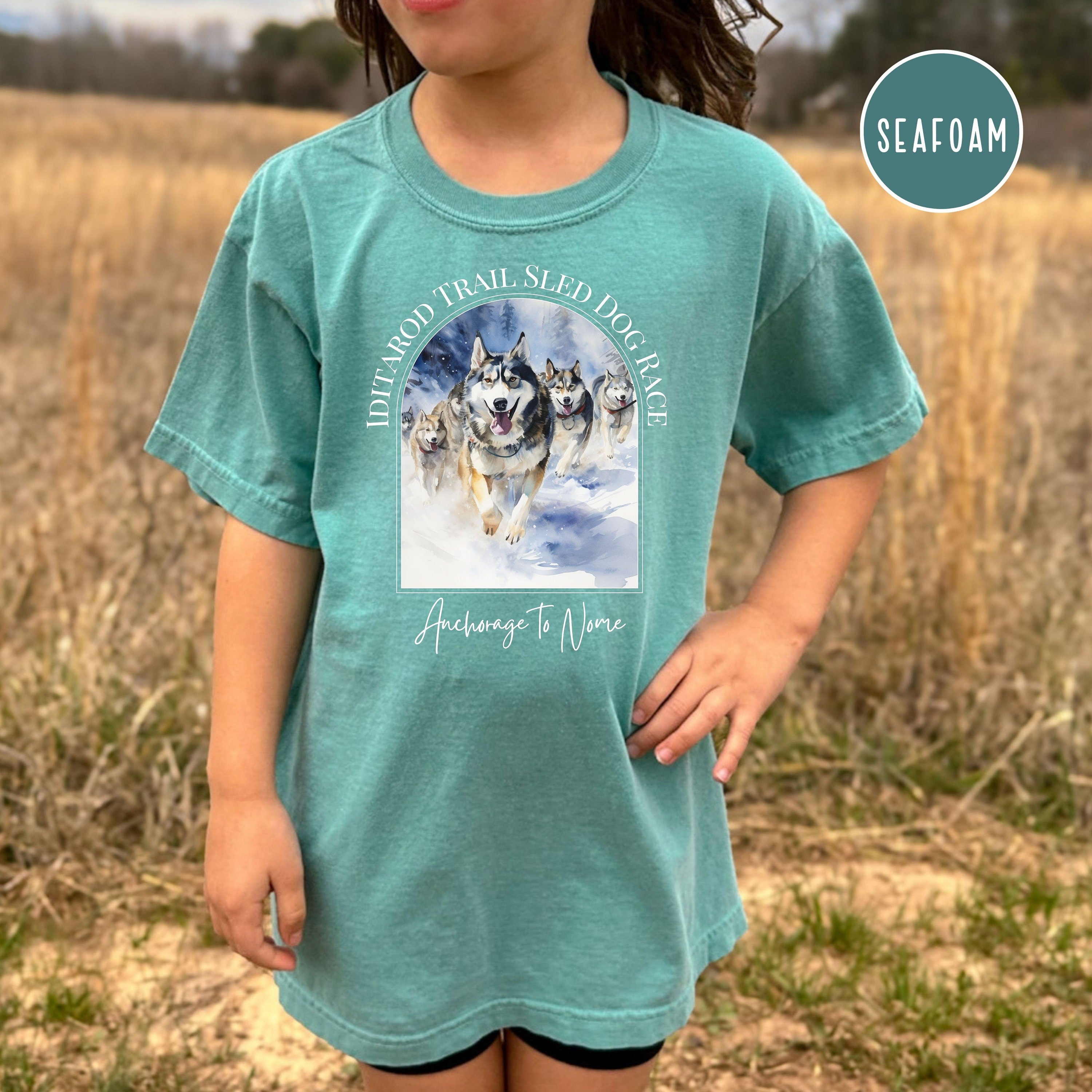 Iditarod Dog Race Youth Sized Comfort Colors® Tee