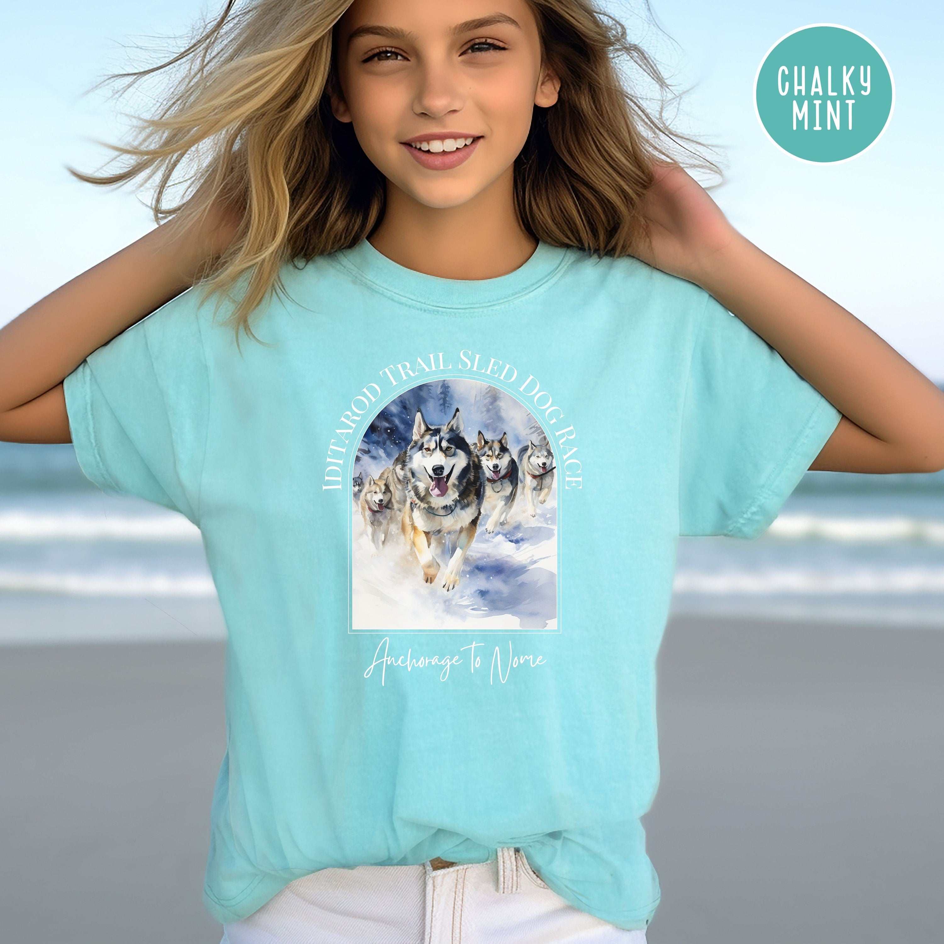 Iditarod Dog Race Youth Sized Comfort Colors® Tee