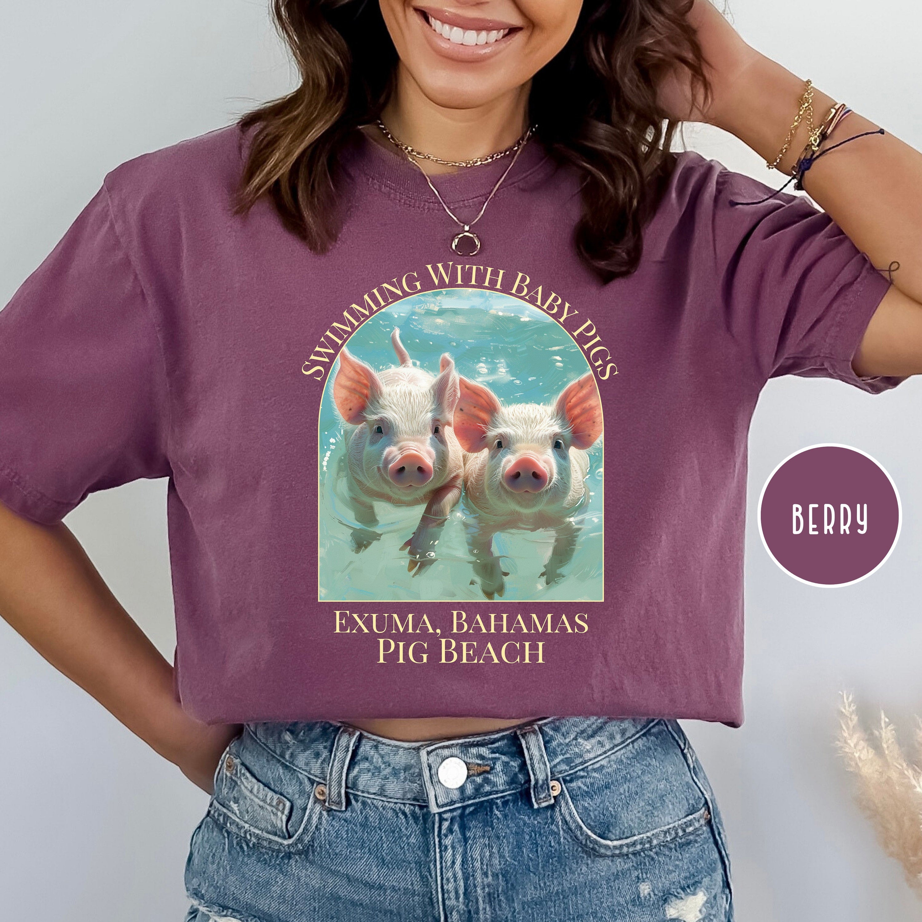 Pig Beach Exuma Bahamas Comfort Colors® Tee