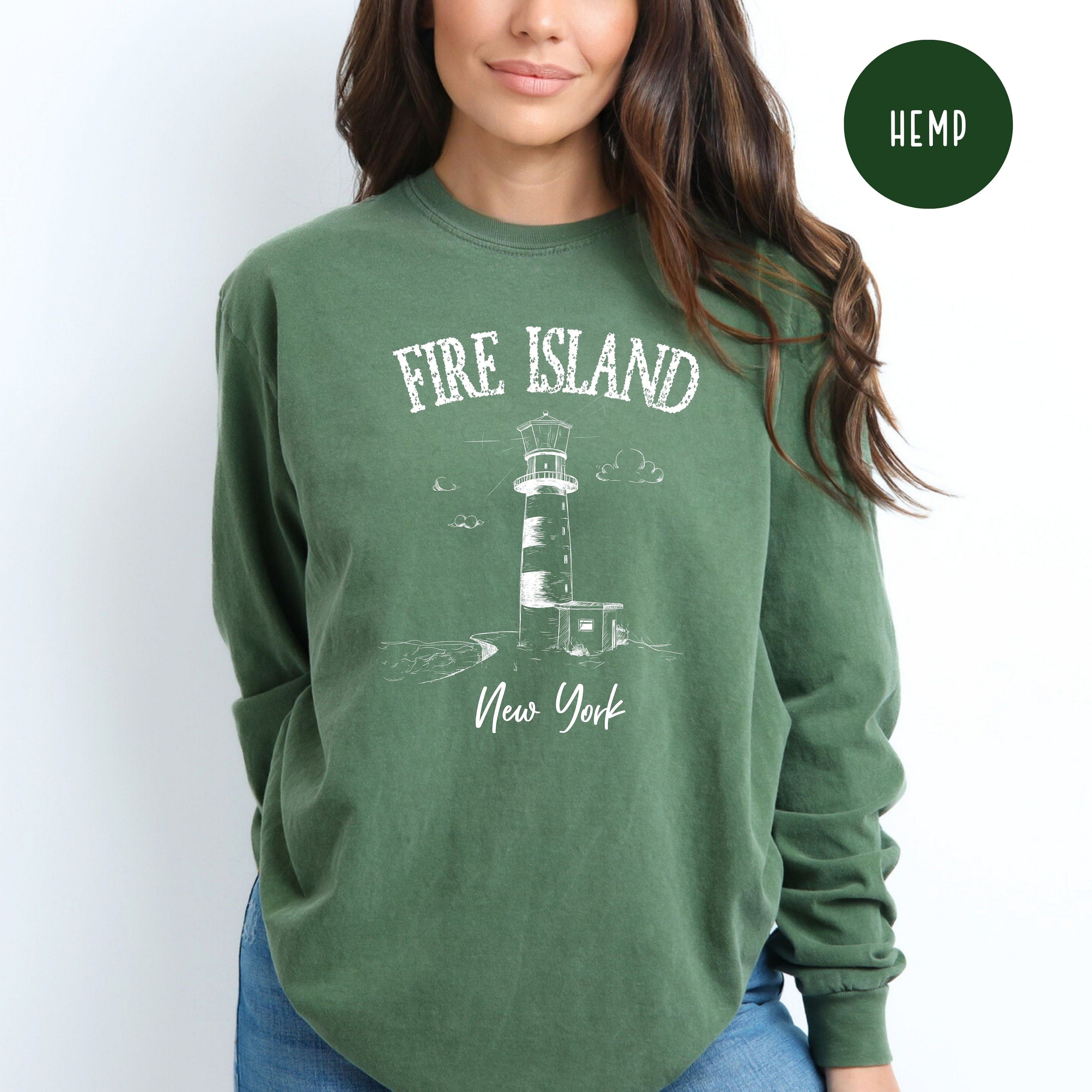 Fire Island Grunge Style Long Sleeve Comfort Colors® Tee