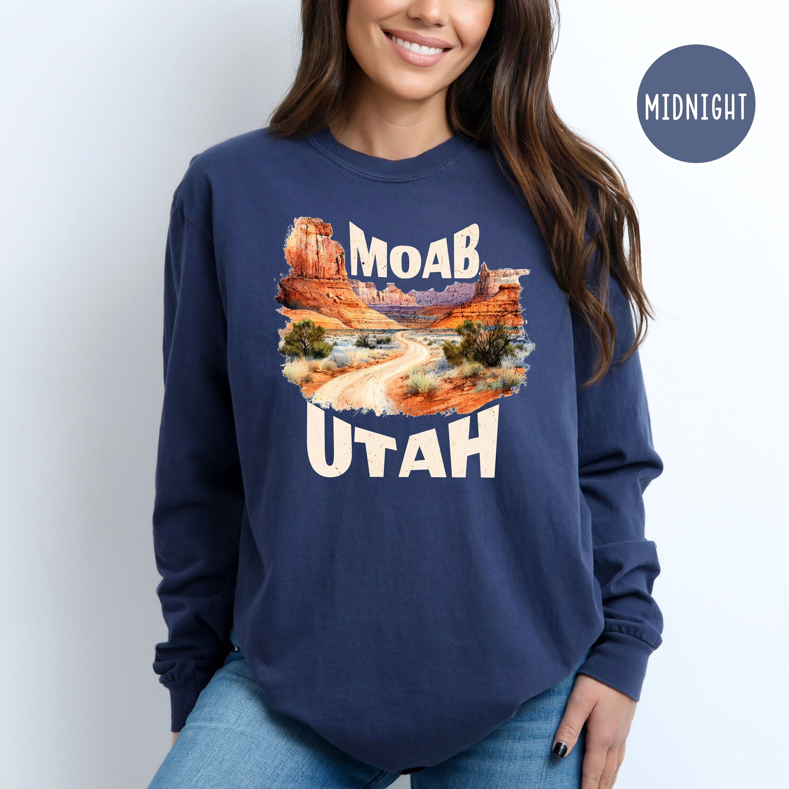 Moab Utah Comfort Colors® Long Sleeve Tee