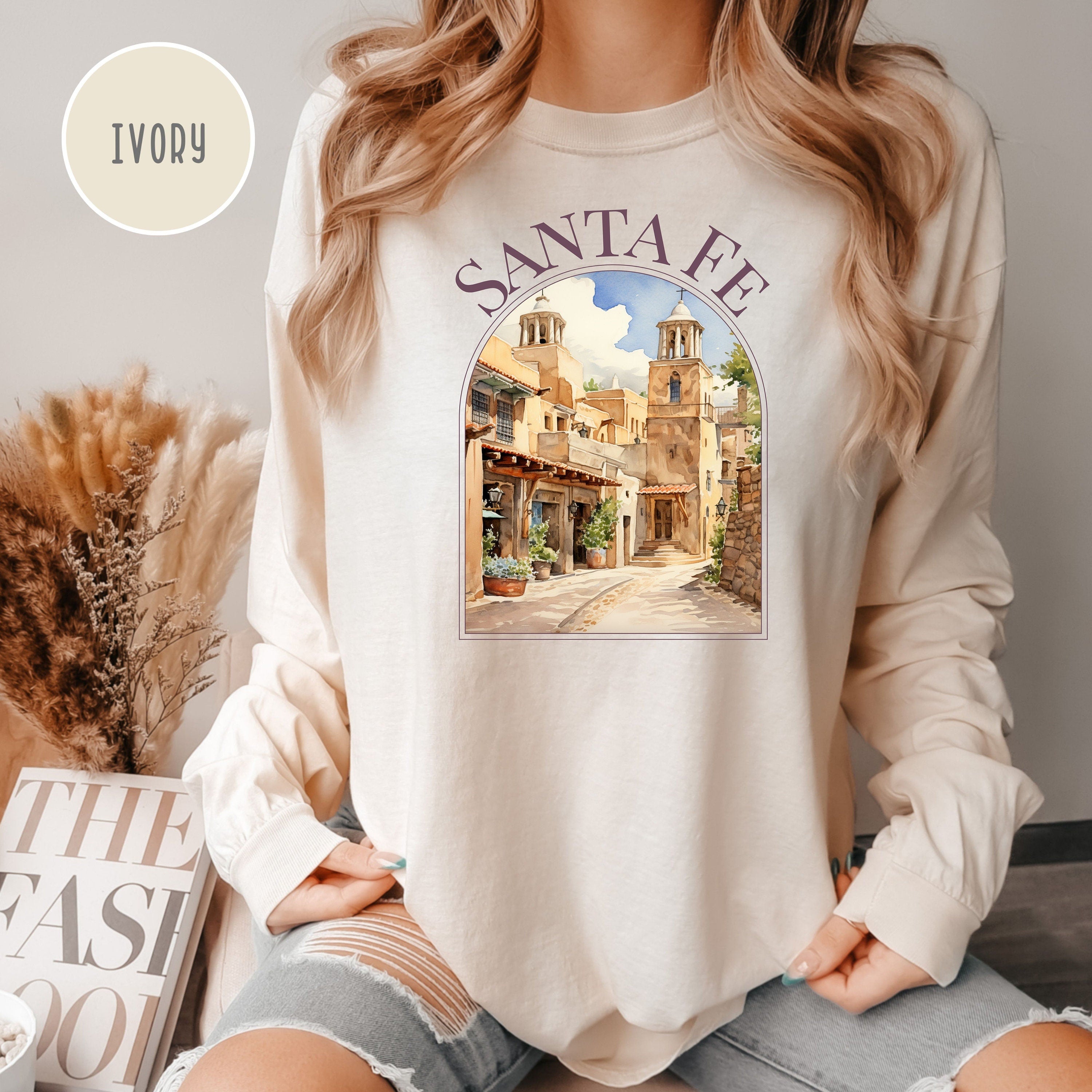 Santa Fe New Mexico Comfort Colors® Long Sleeve Tee