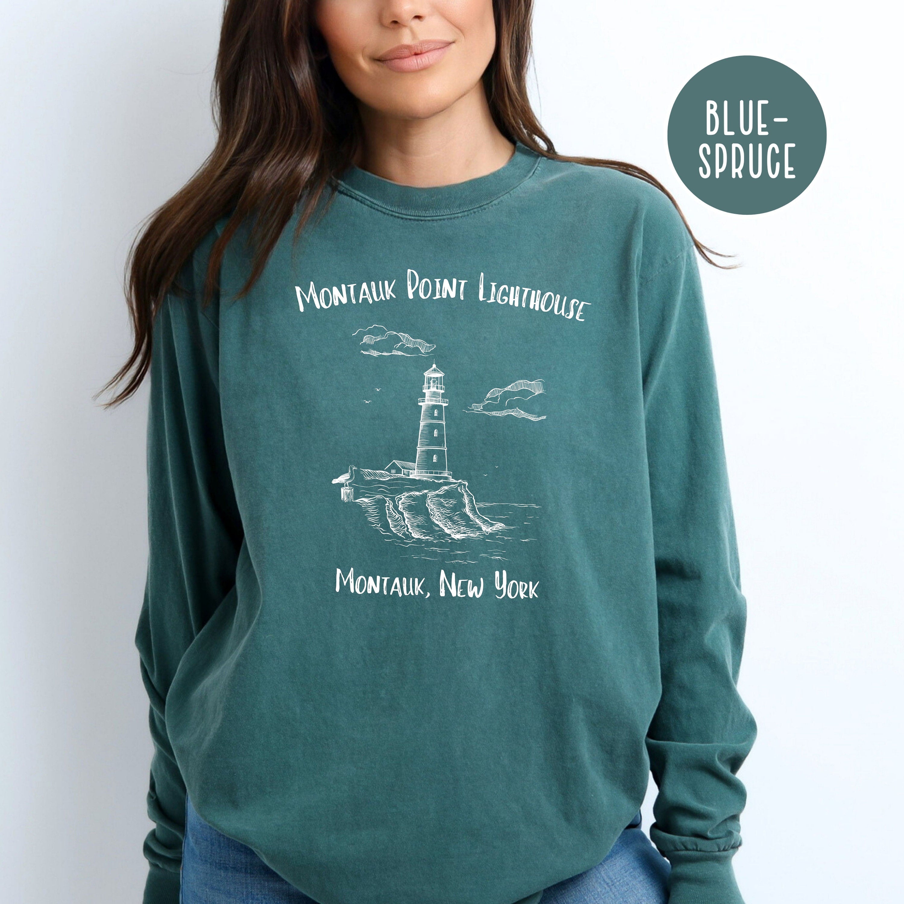 Montauk Point Lighthouse Comfort Colors® Long Sleeve Tee