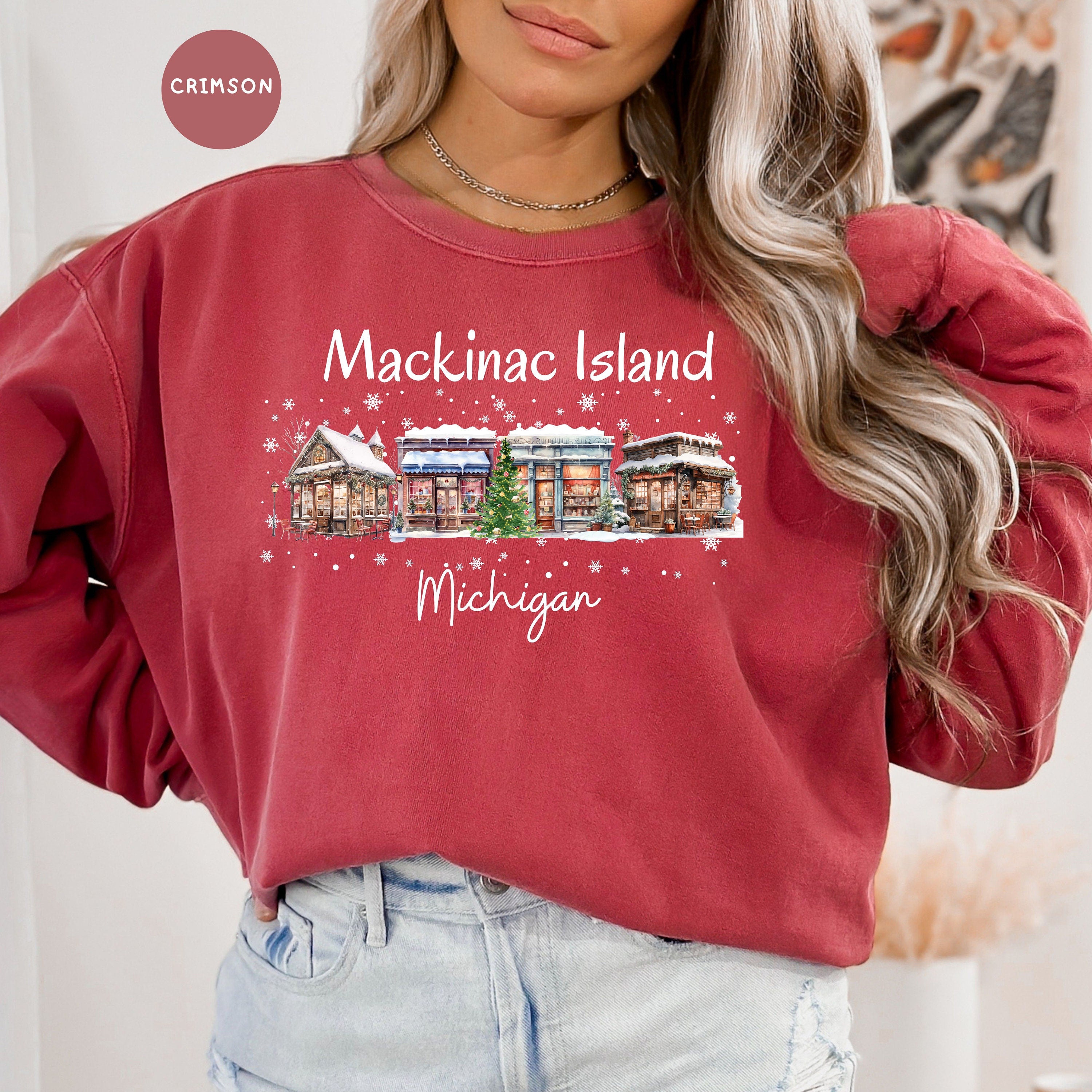 Mackinac Island Michigan Comfort Colors® Winter Sweater Gift