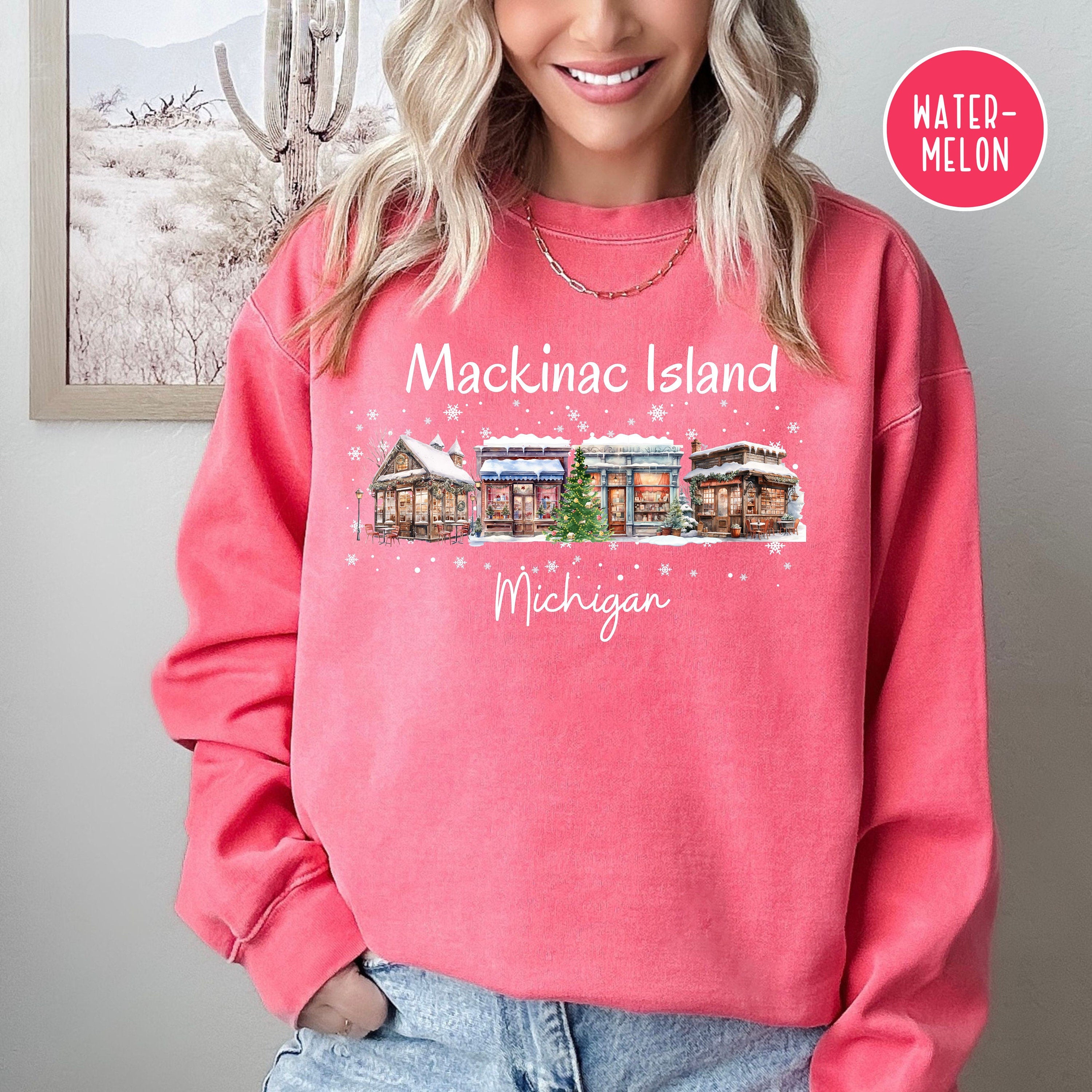 Mackinac Island Michigan Comfort Colors® Winter Sweater Gift