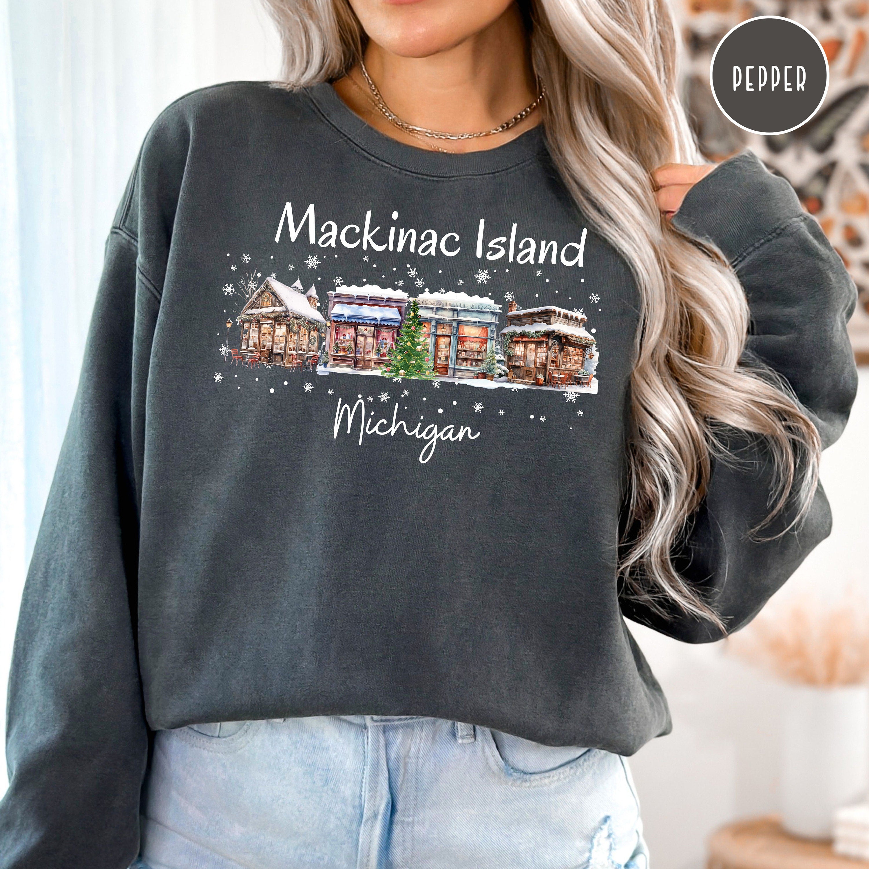 Mackinac Island Michigan Comfort Colors® Winter Sweater Gift