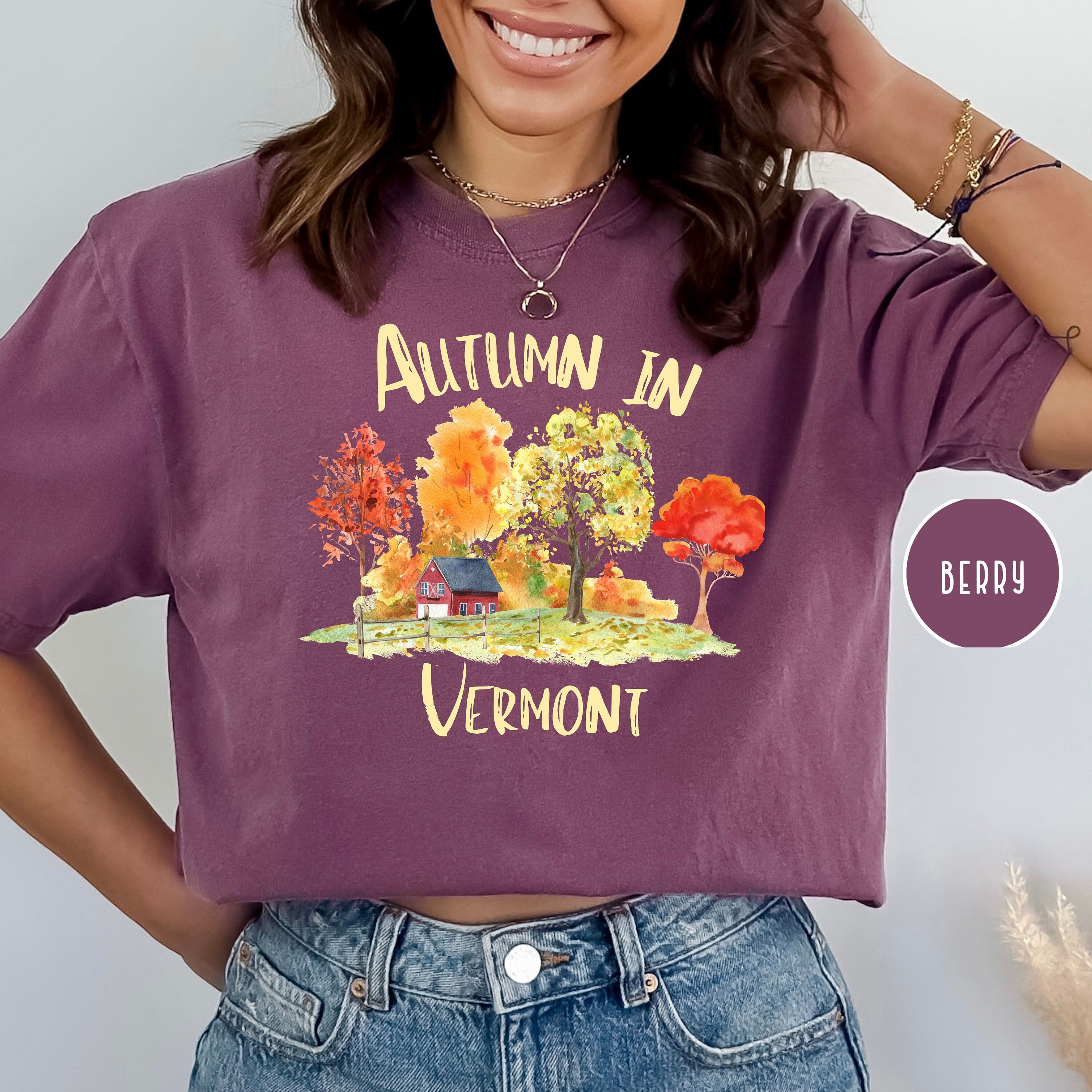 Autumn in Vermont Beautiful Fall Comfort Colors® T-Shirt