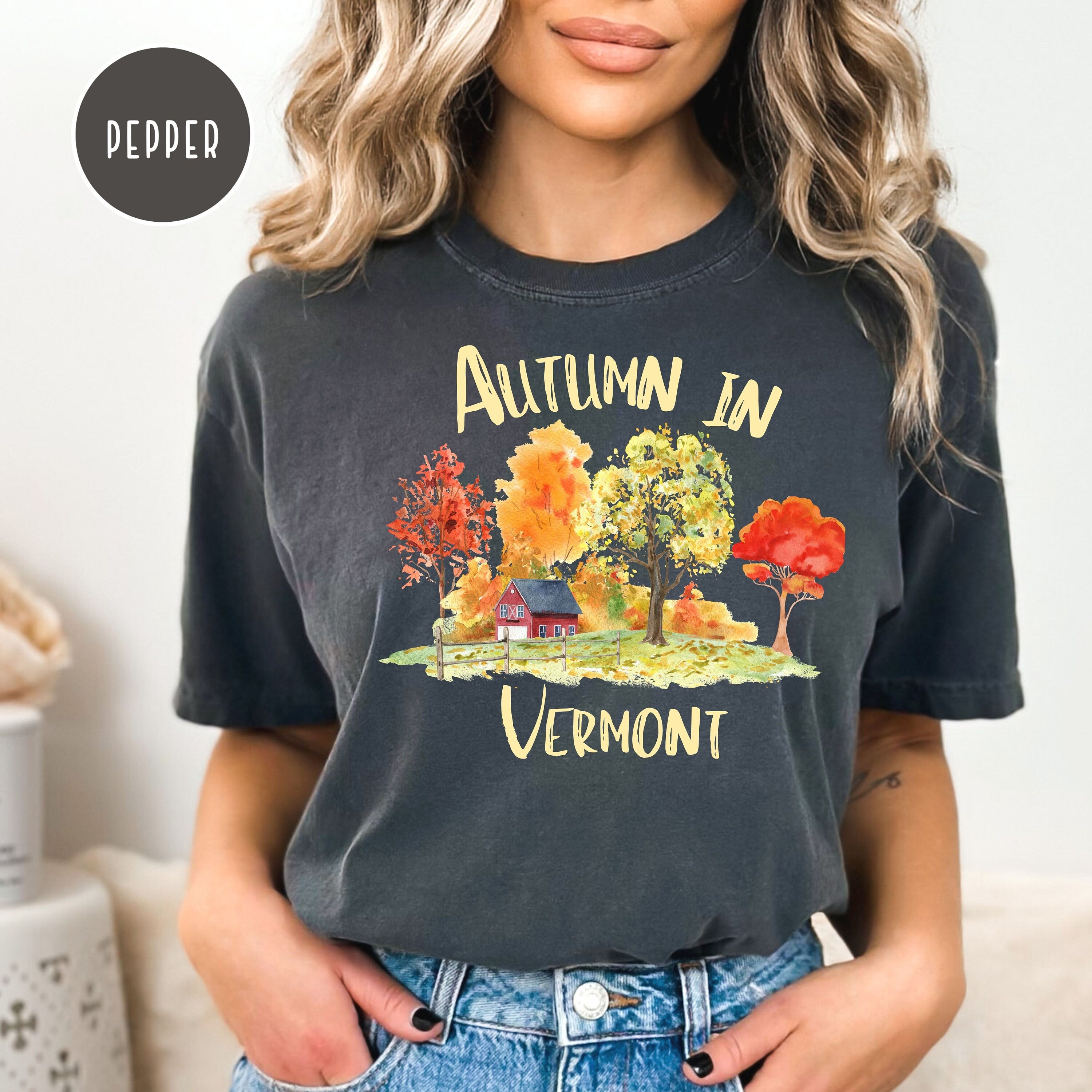 Autumn in Vermont Beautiful Fall Comfort Colors® T-Shirt