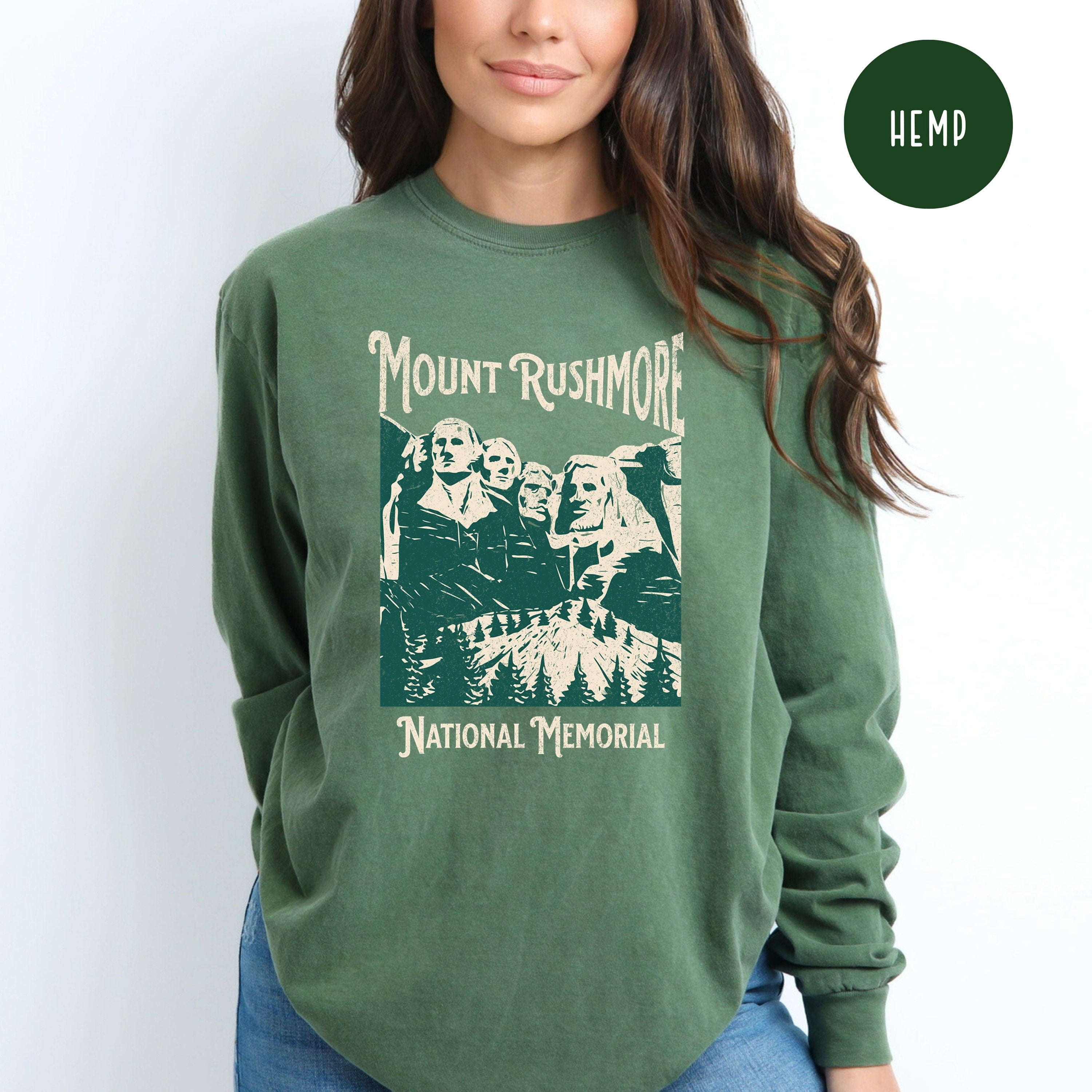 Mount Rushmore Grunge Comfort Colors® Long Sleeve Tee