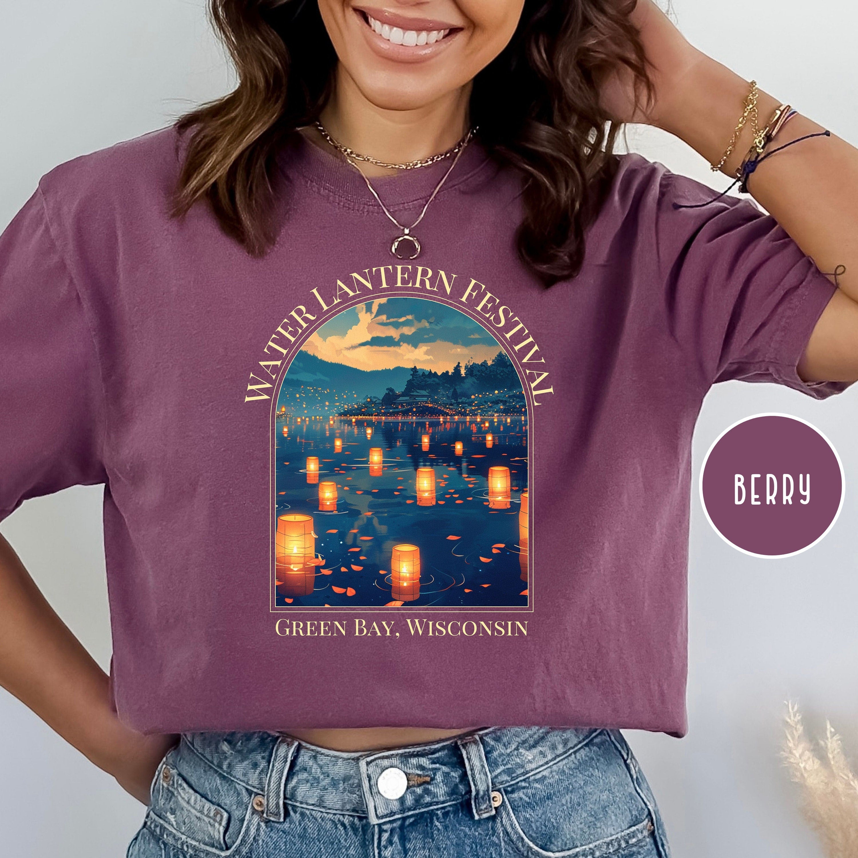 Green Bay Wisconsin Water Lantern Festival Comfort Colors® Tee