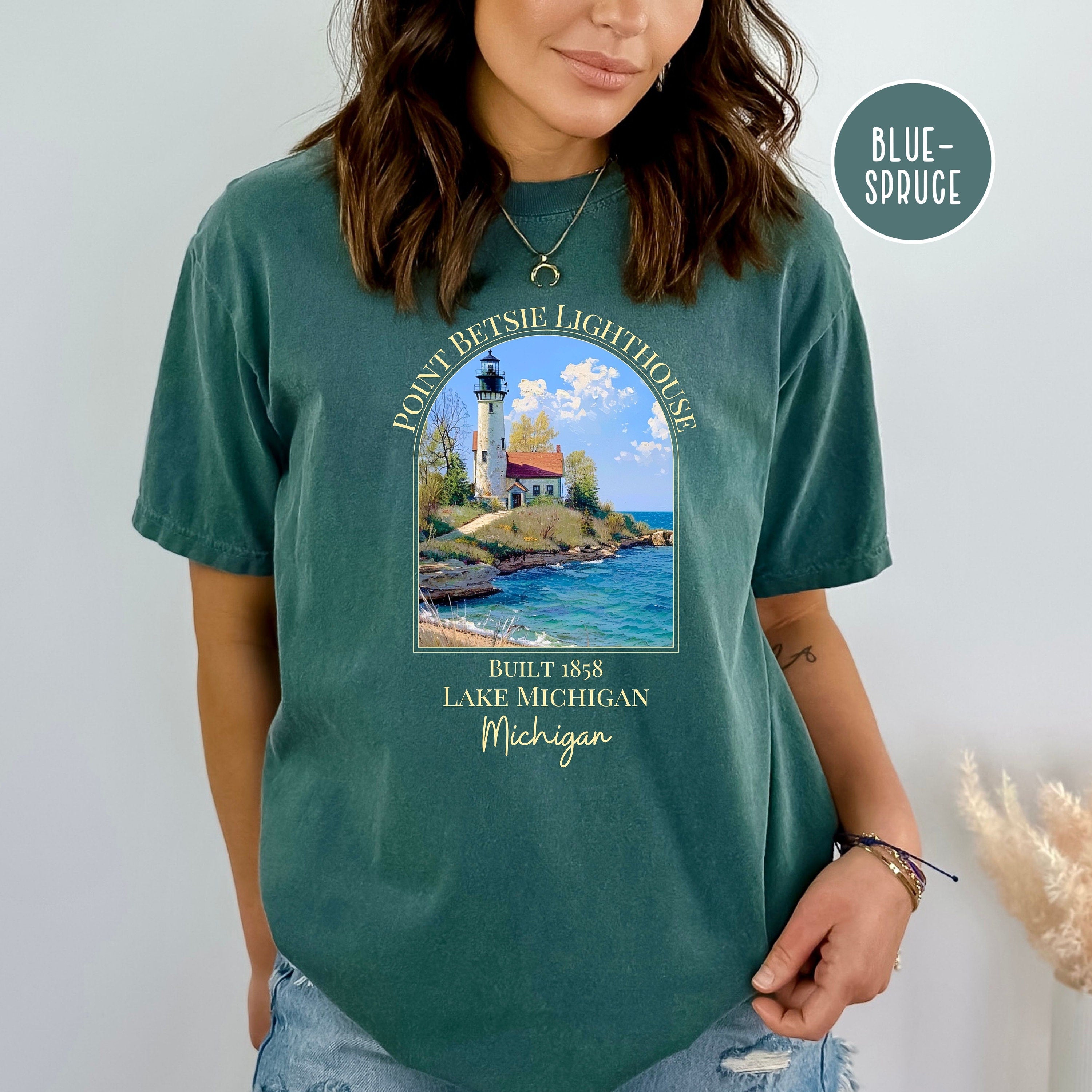 Point Betsie Lighthouse Lake Michigan Comfort Colors® Tee