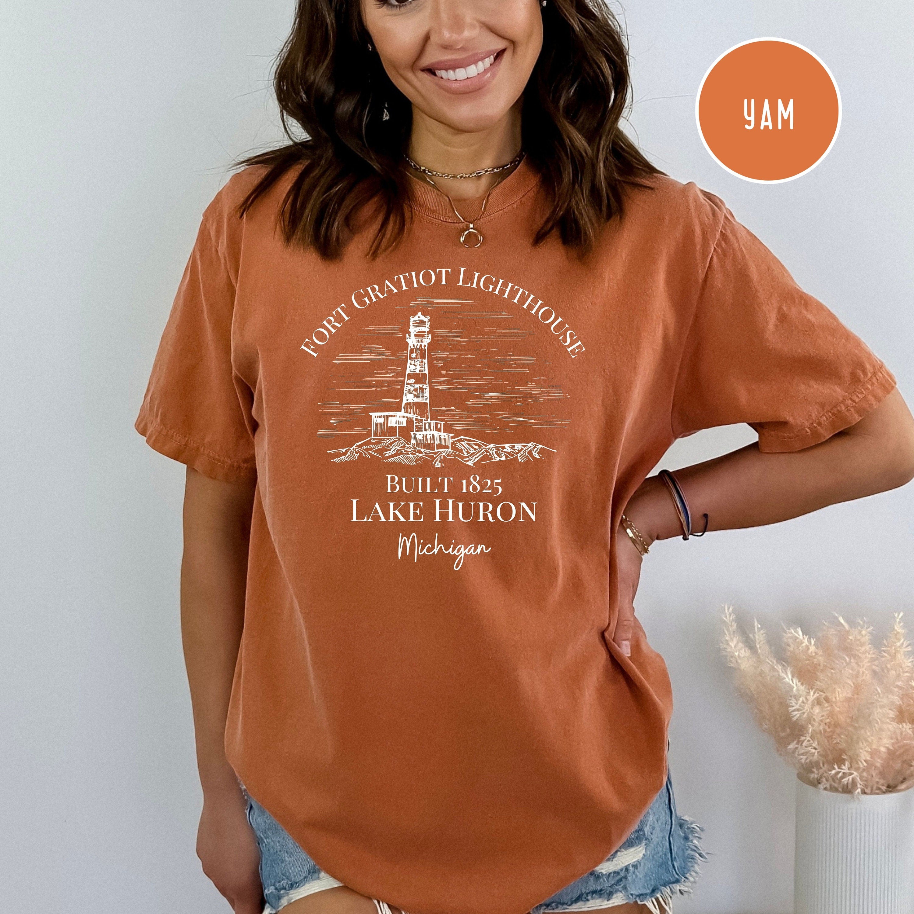Lake Huron Fort Gratiot Lighthouse Michigan Comfort Colors® Tee