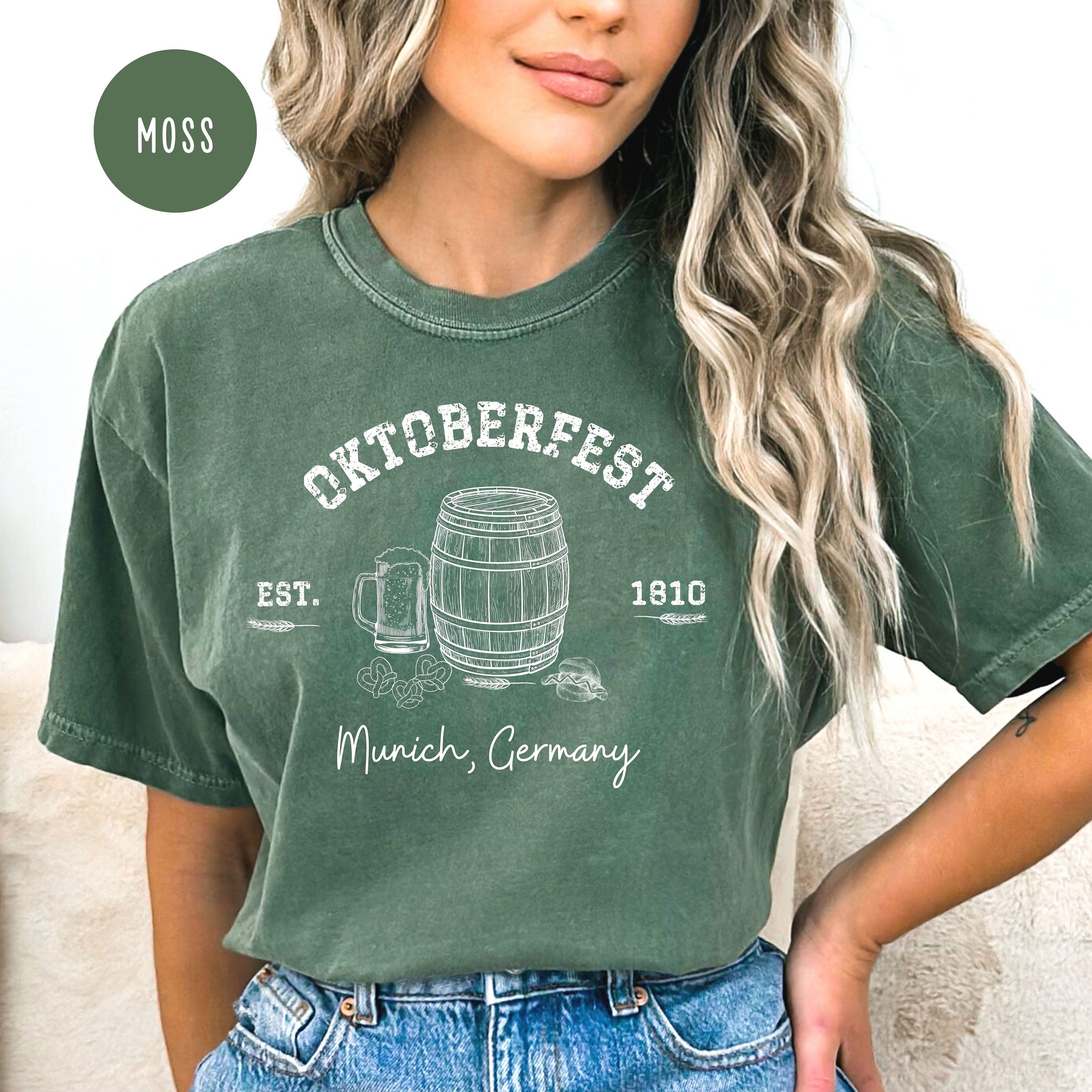 Oktoberfest Grunge Style Beer and Pretzels Comfort Colors® Tee