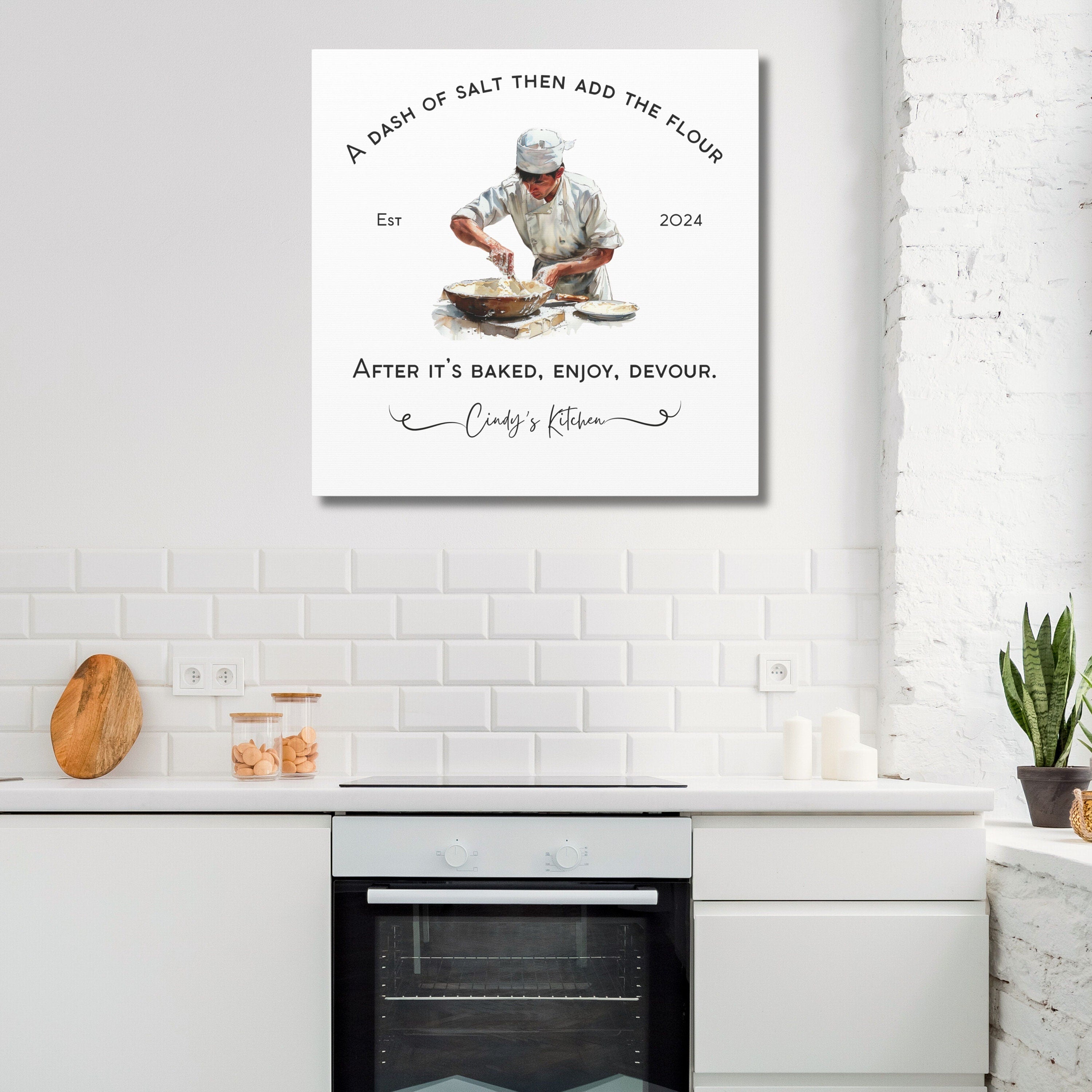 Personalized Kitchen Wall Art Custom Housewarming Gift