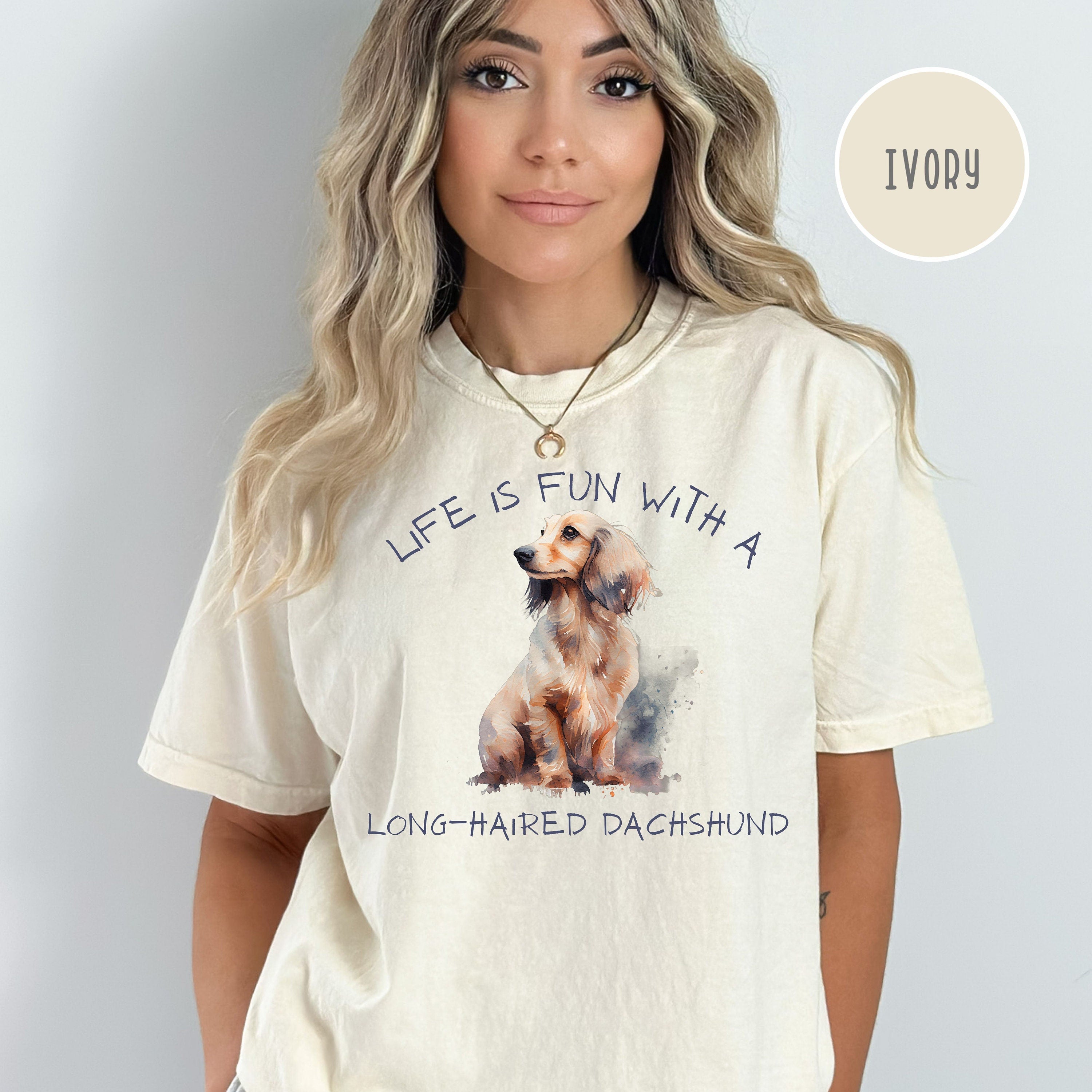 Long-Haired Dachshund Lover Comfort Colors® Tee